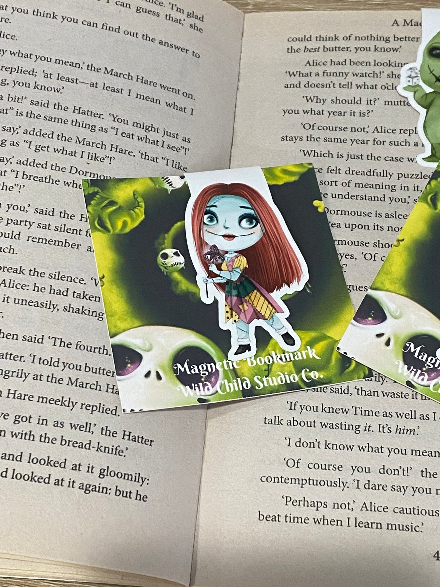 Nightmare Christmas Jack Skellington Pumpkin King Magnetic Bookmarks