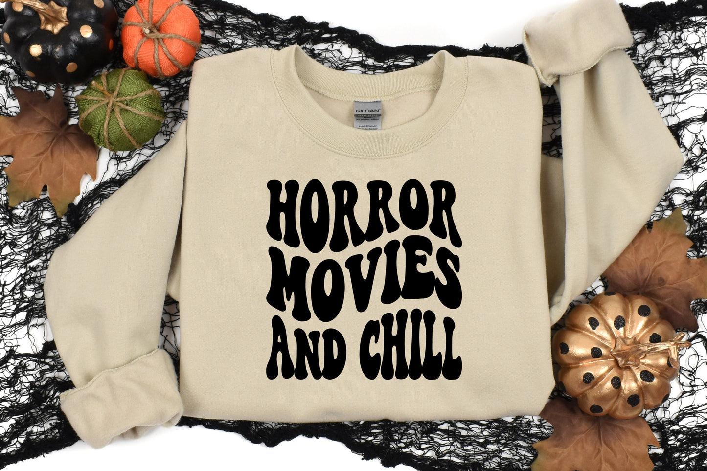 Horror Movies & Chill Sweatshirt, Horror Sweatshirt