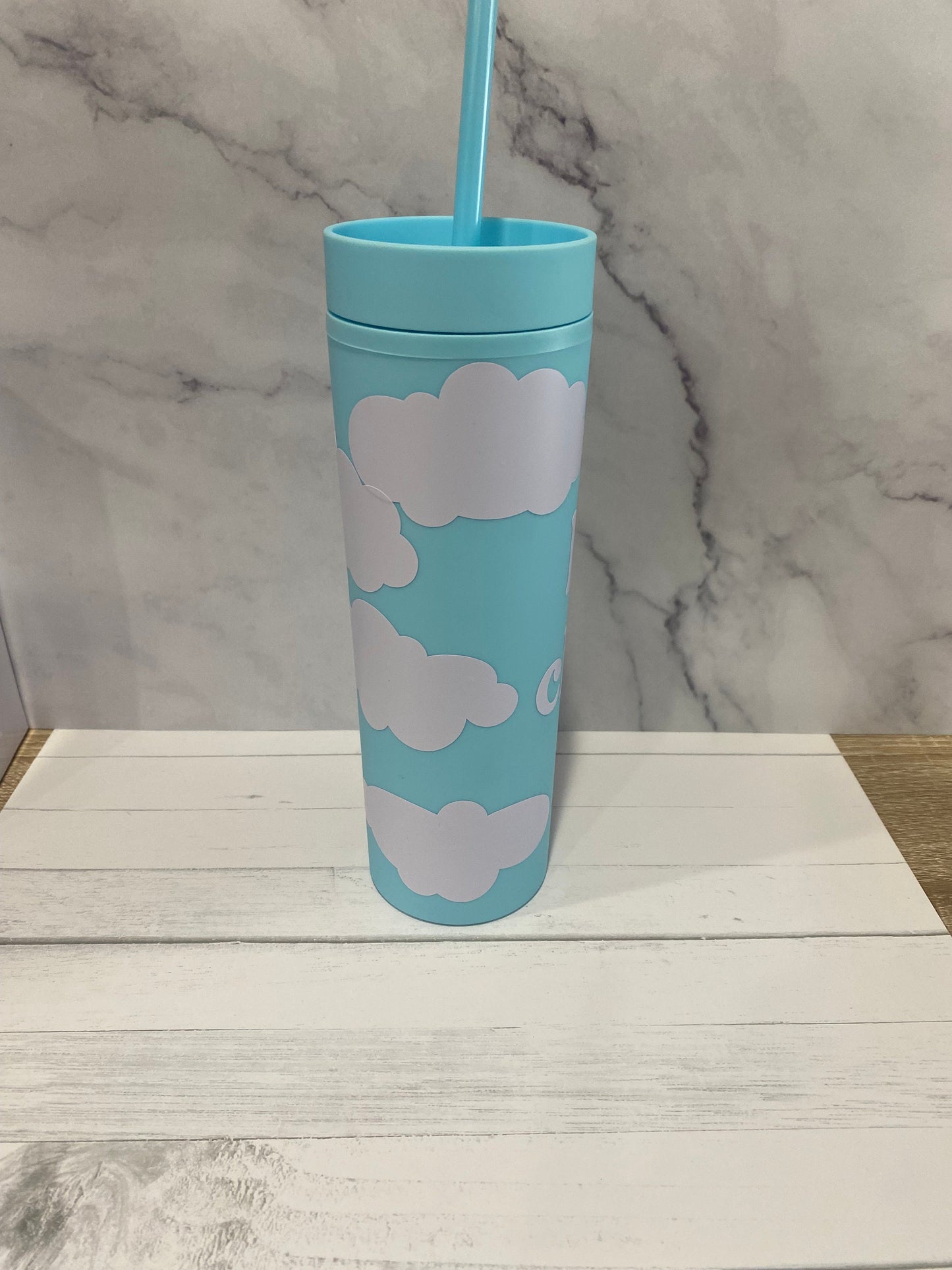 Head in the Clouds 16 oz Skinny Tumbler