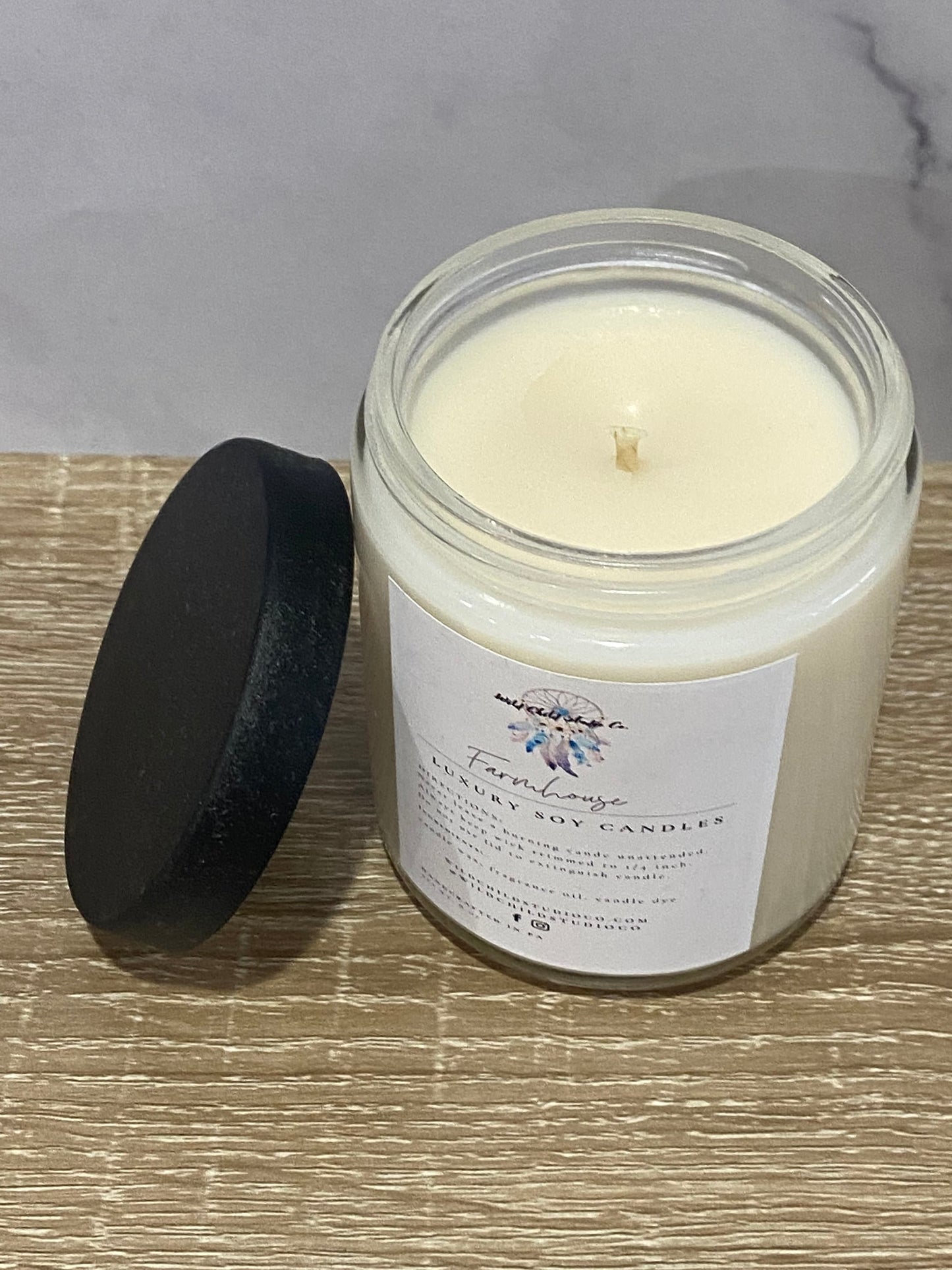 Farmhouse Hand Poured Soy Candle 8 oz