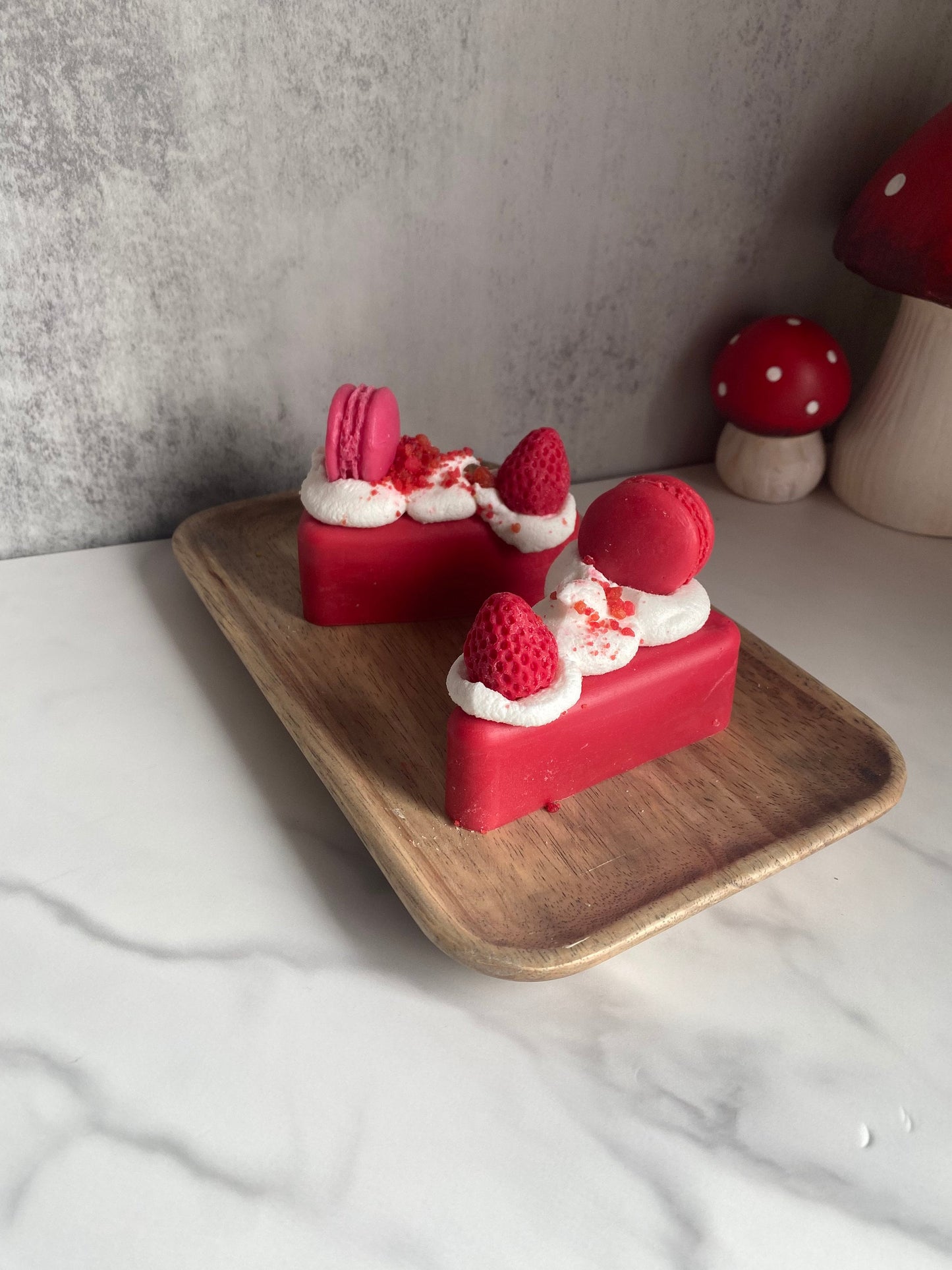 Strawberry Cheesecake Cake Slice Wax Melt