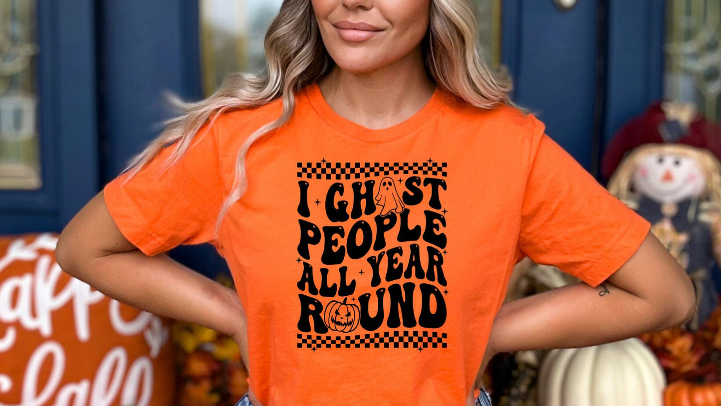 I Ghost People Spooky Graphic T-shirt