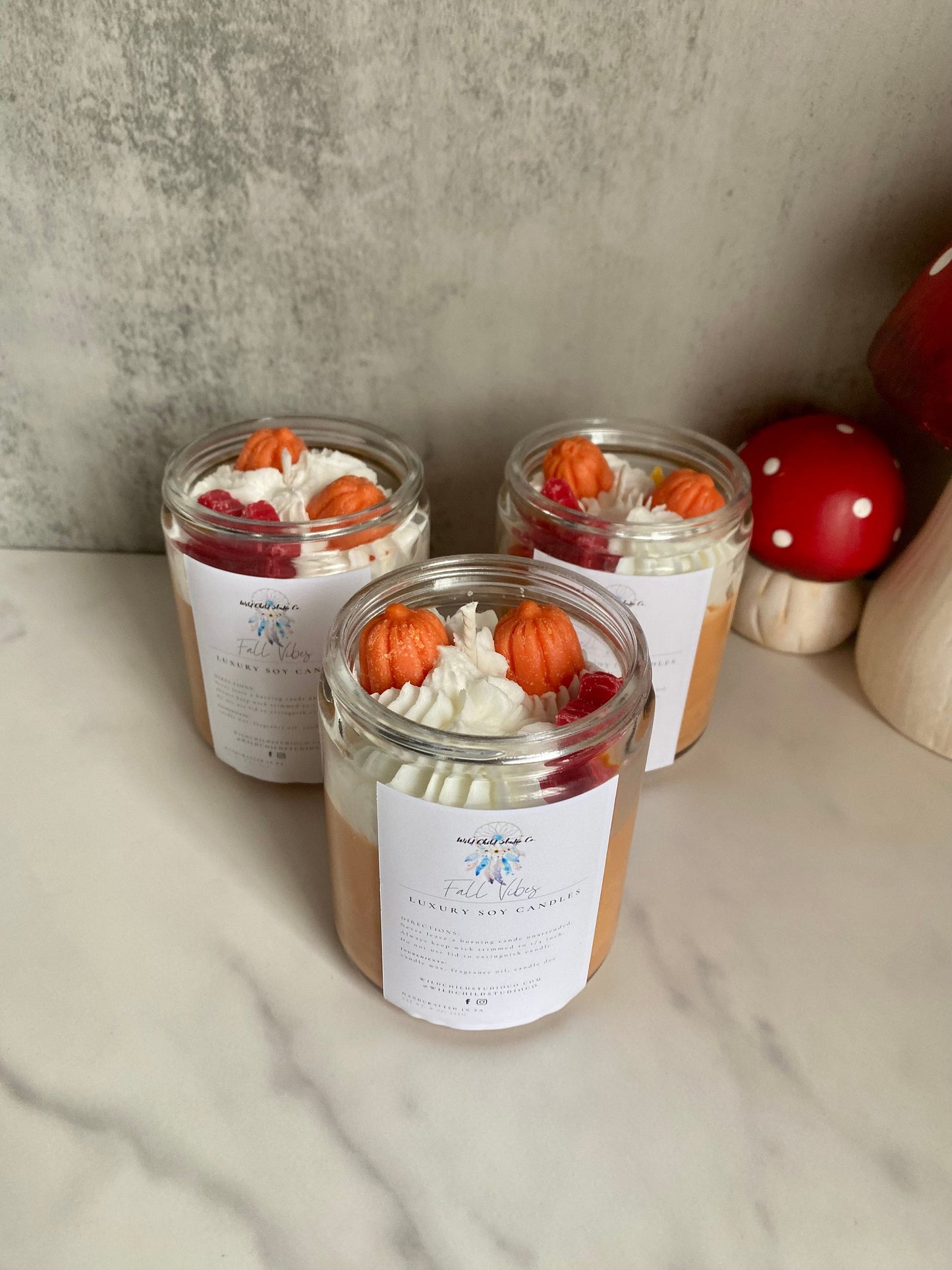 Fall Vibes Hand Poured Soy Candle 8 oz
