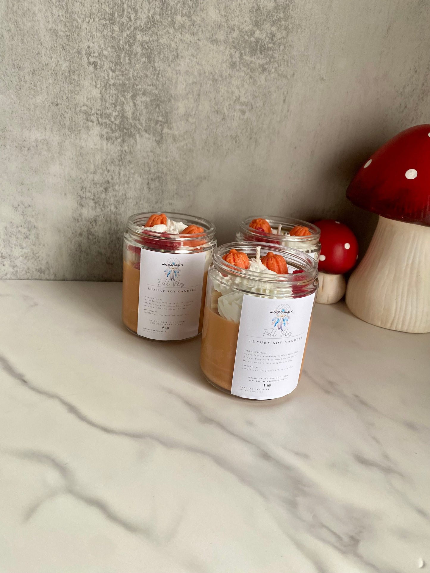 Fall Vibes Hand Poured Soy Candle 8 oz