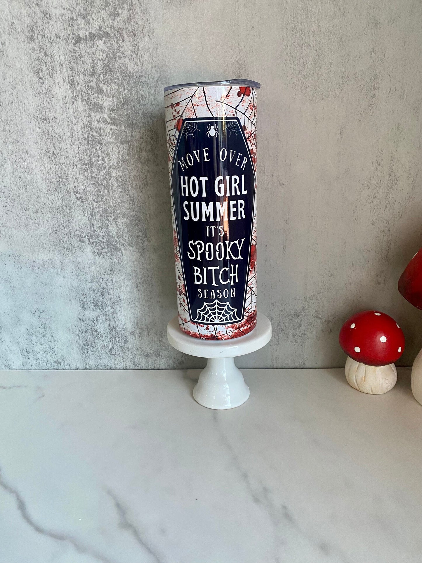 Spooky Bitch Season 20 oz Skinny Tumbler