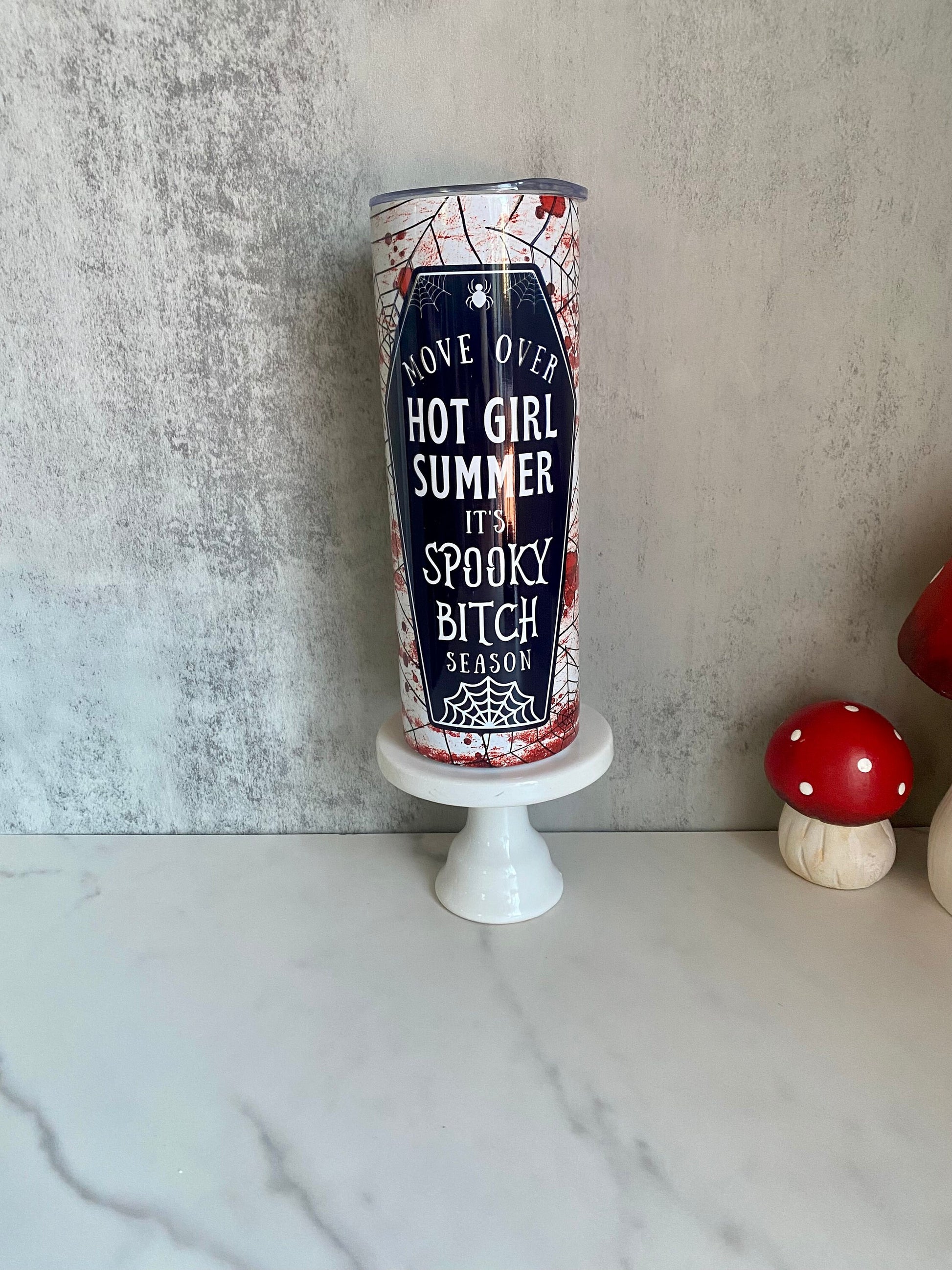 Spooky Bitch Season 20 oz Skinny Tumbler