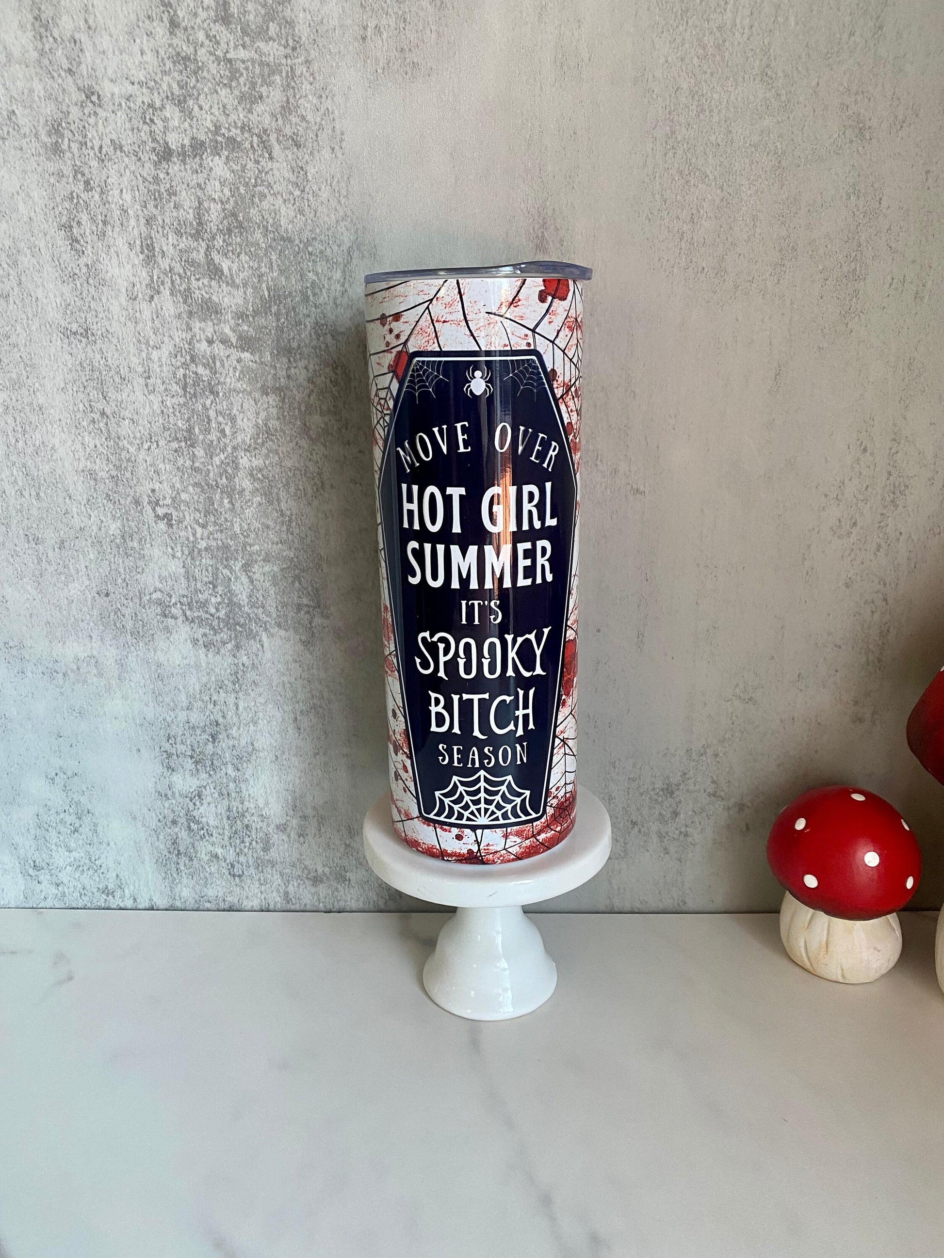 Spooky Bitch Season 20 oz Skinny Tumbler
