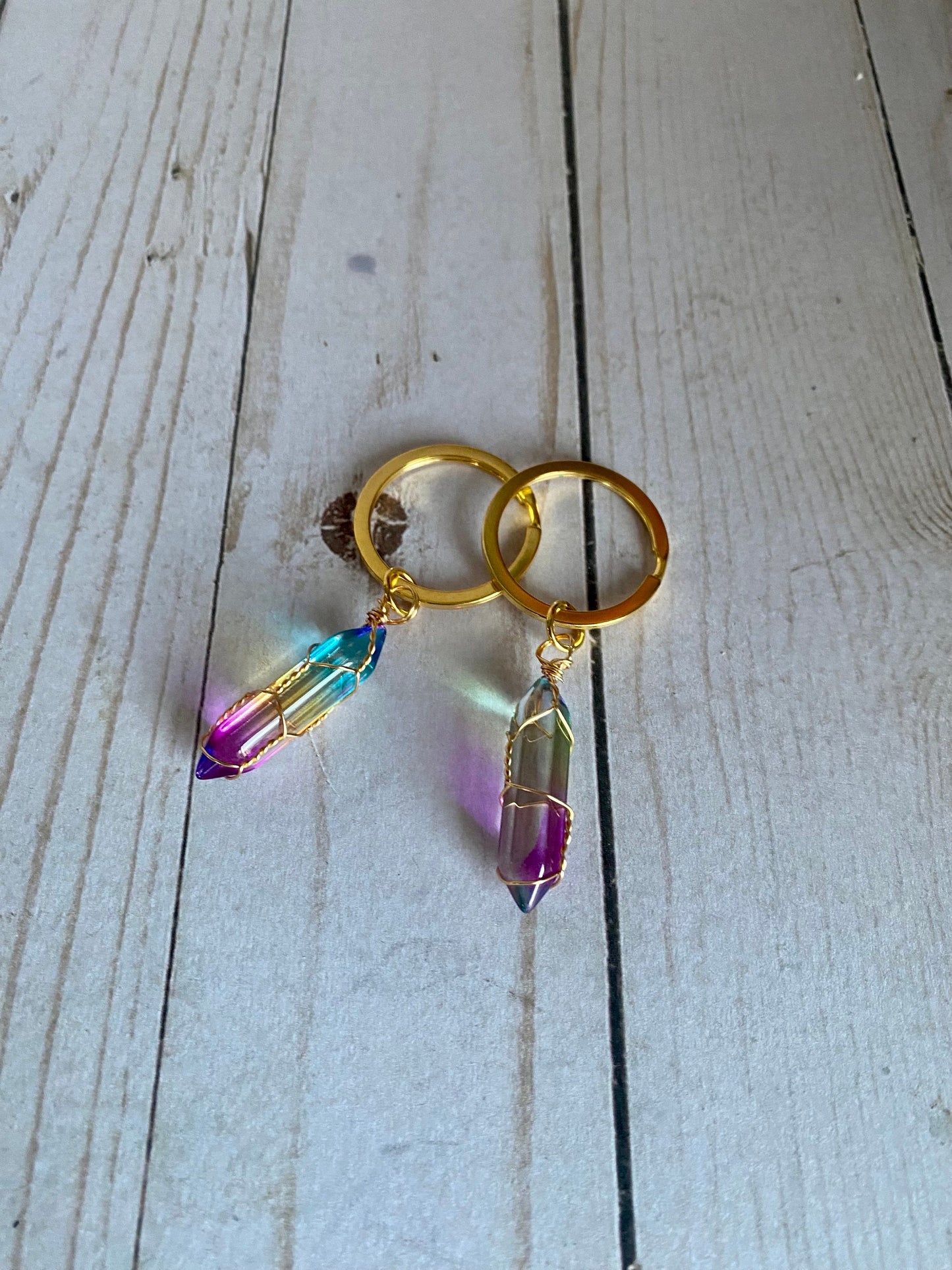 Rainbow Crystal Keychain