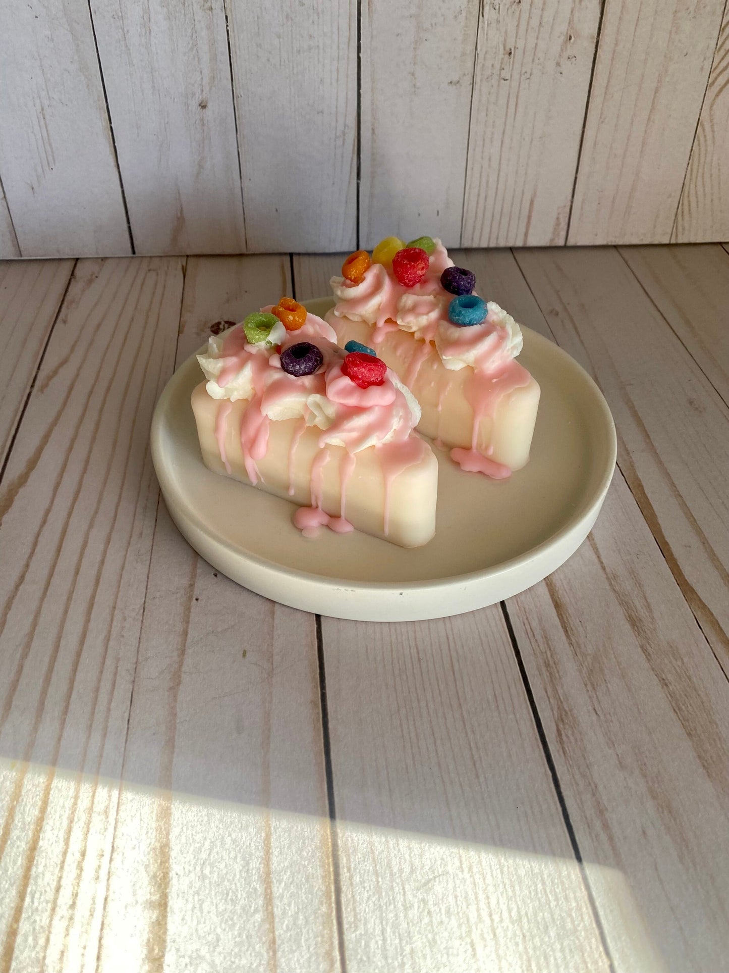 Fruit Loops Cake Slice Wax Melt