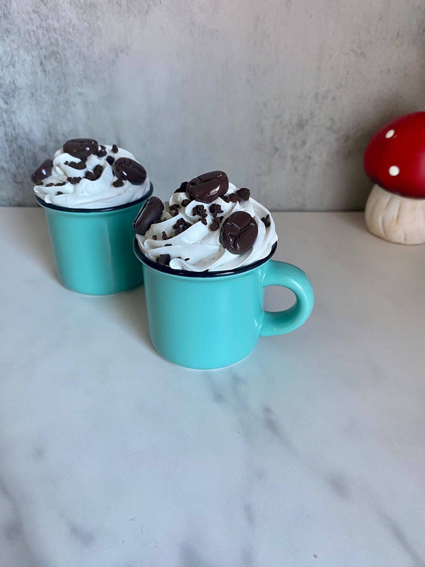 Faux Mini Coffee Mugs for Tiered Trays/ Tiered Tray Decor/ Home Decor/ Farmhouse Decor/ Fake Bake Decor