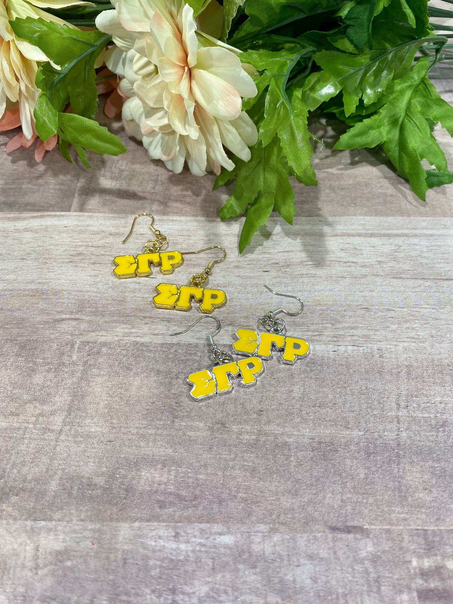 SGRHO Sigma Gamma Rho Sorority Dangle Earrings