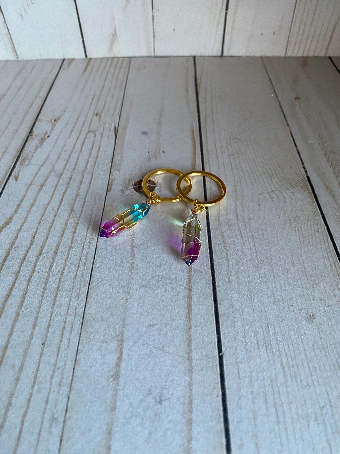 Rainbow Crystal Keychain