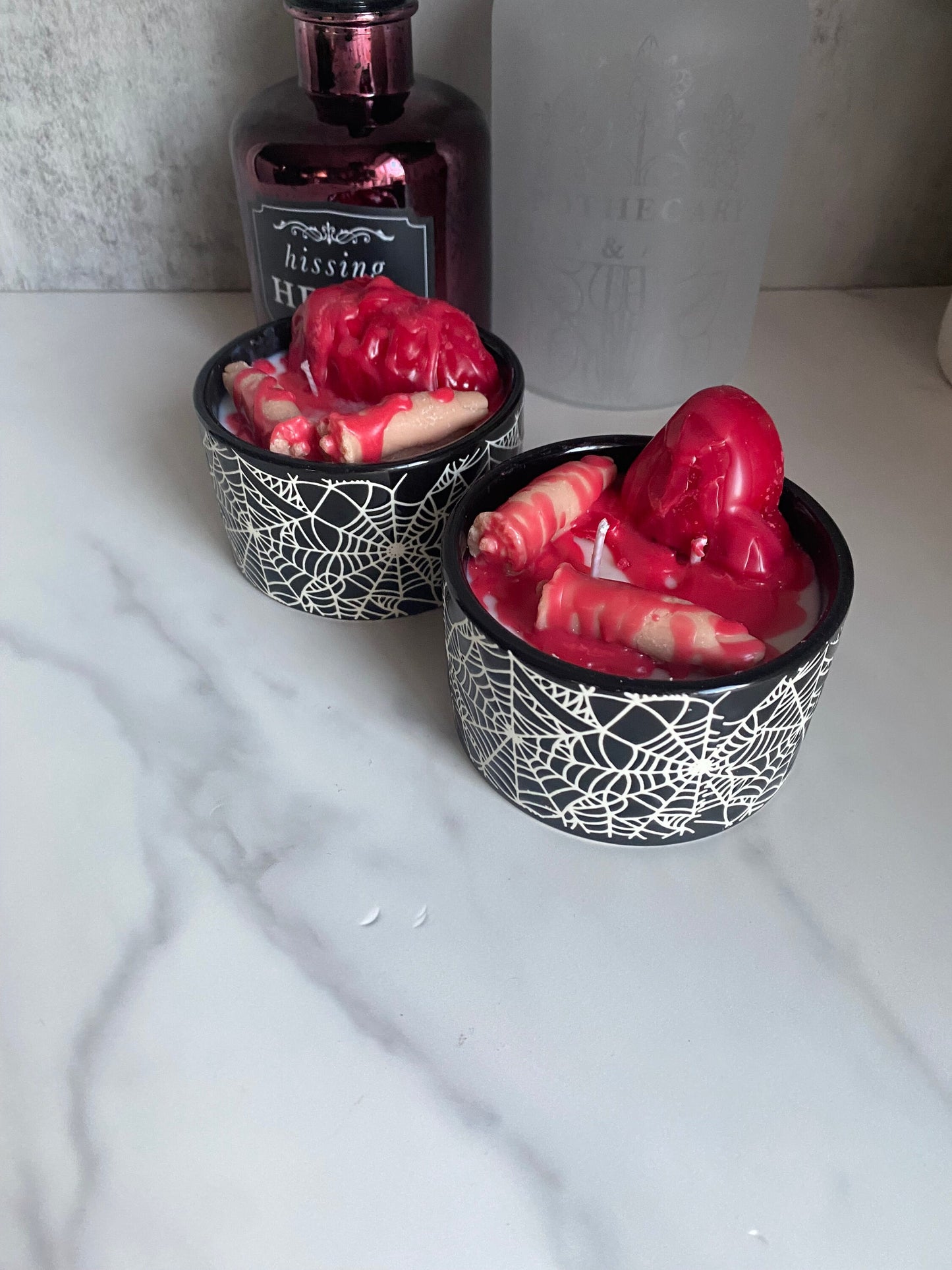 Bloody Body Parts Hand Poured Soy Candle 8 oz