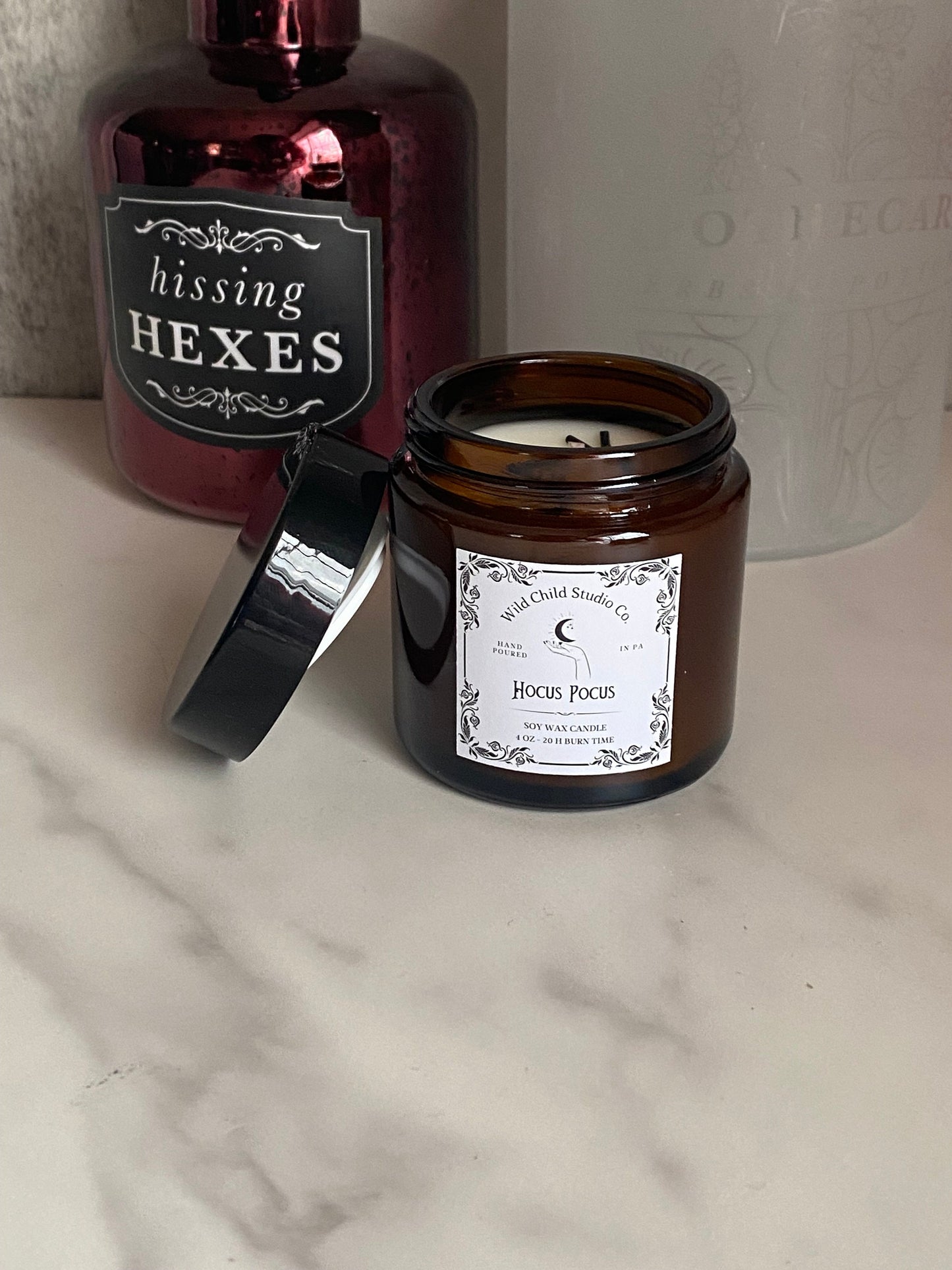 Spooky Gothic Theme Soy Candle Gift Set 4 oz