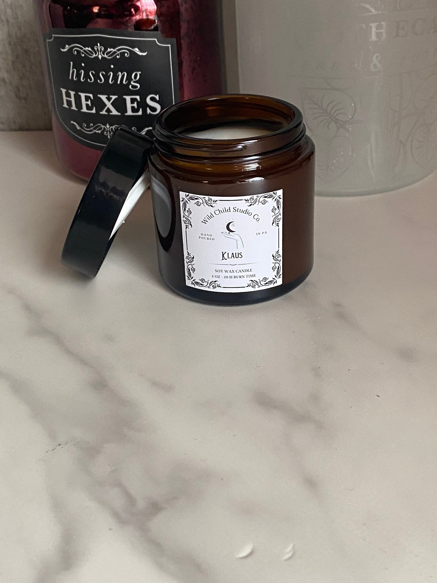 Spooky Gothic Theme Soy Candle Gift Set 4 oz