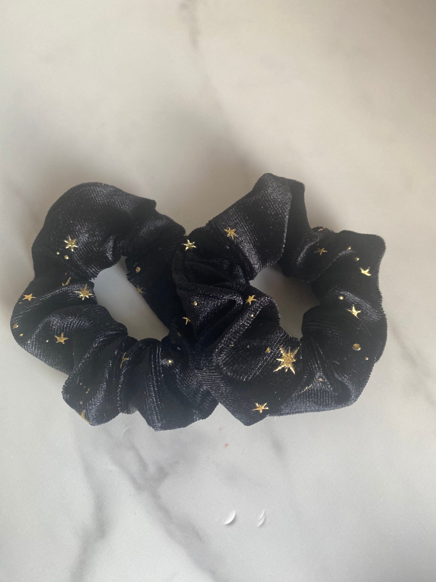 Star Velvet Mini Scrunchies/Velvet Elastic Hair Tie/Handmade Scrunchie