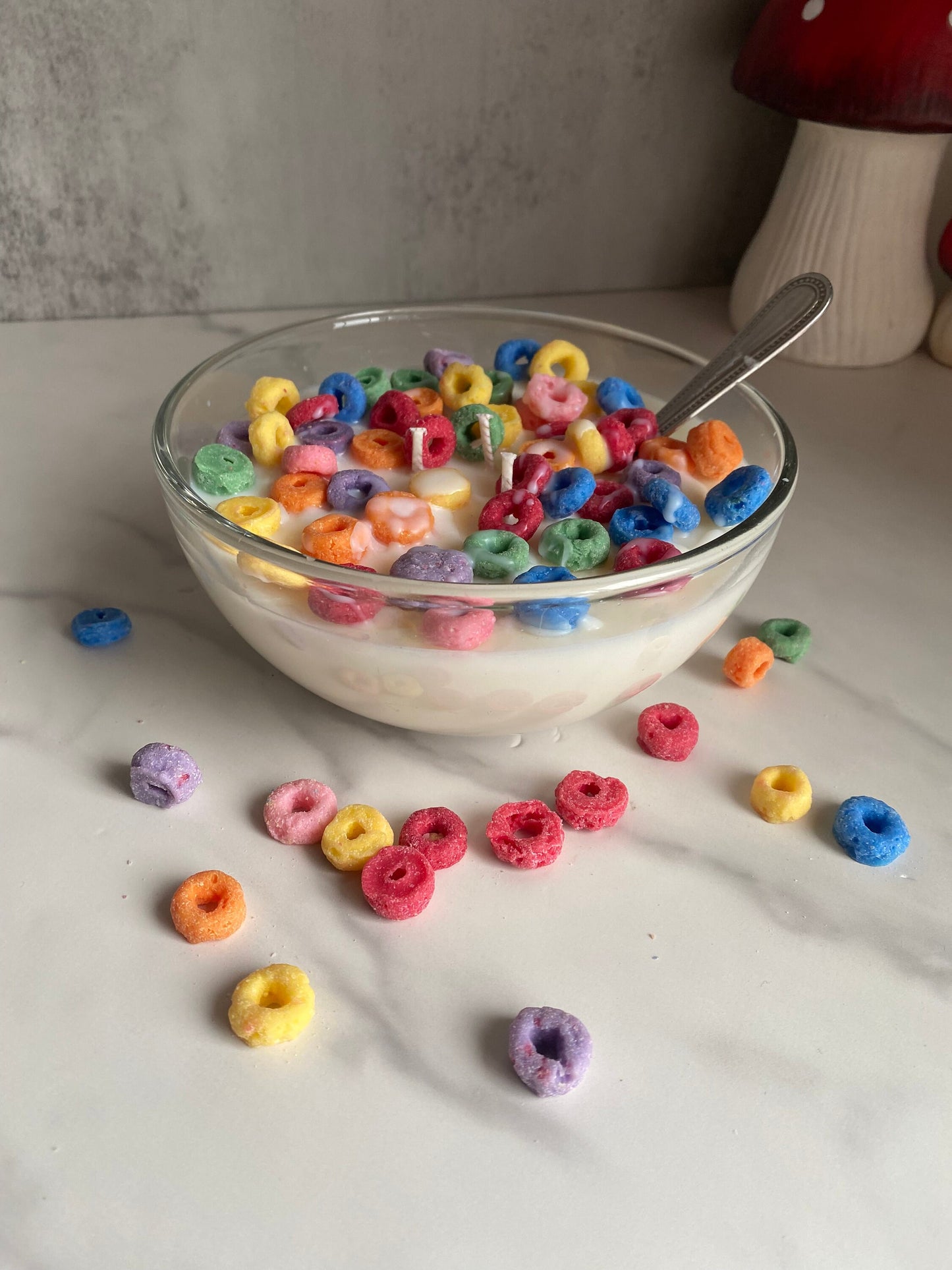 Large Fruity Loops Cereal Soy Candle