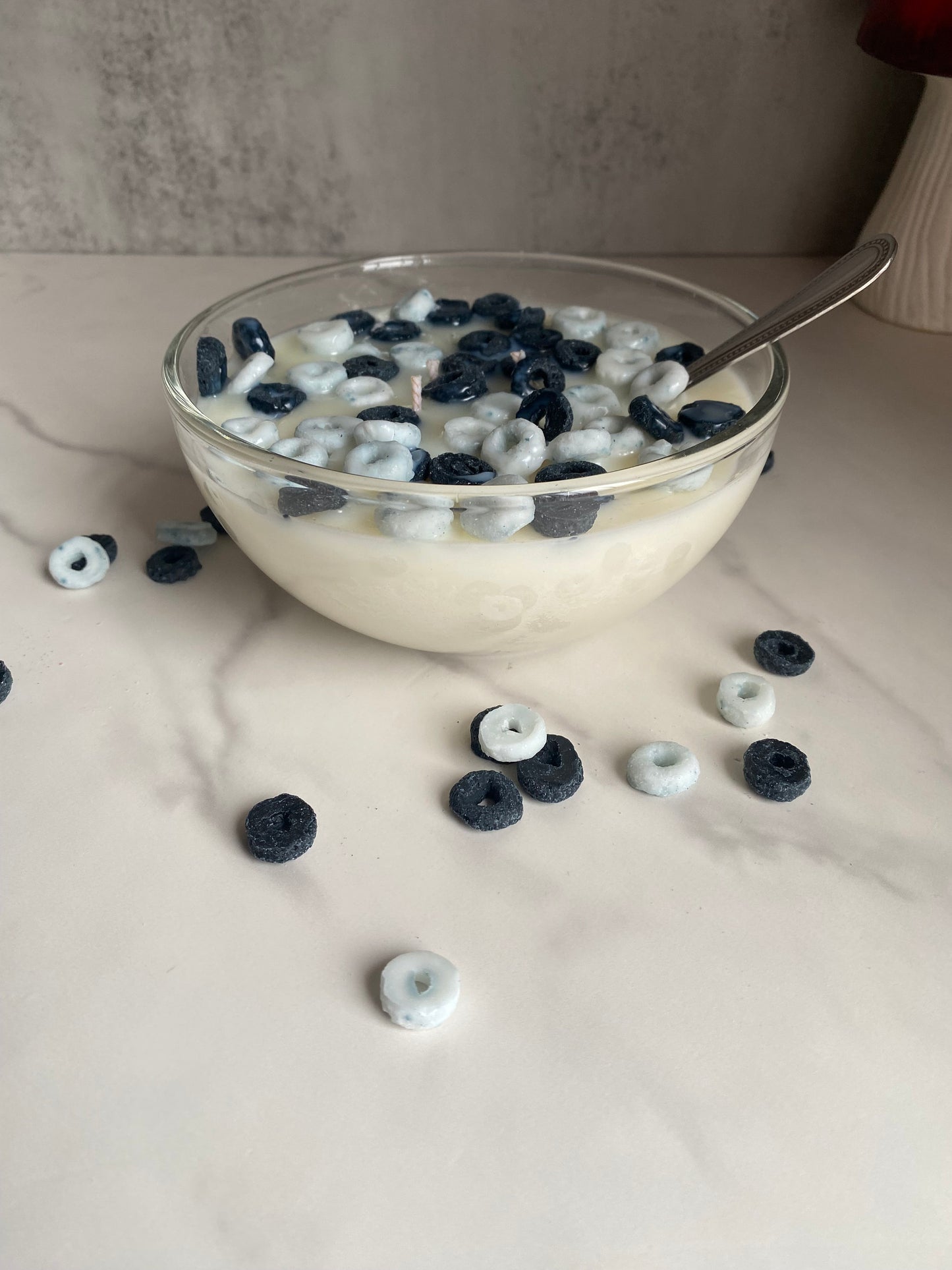 Large Chocolate Cookie O's Cereal Soy Candle