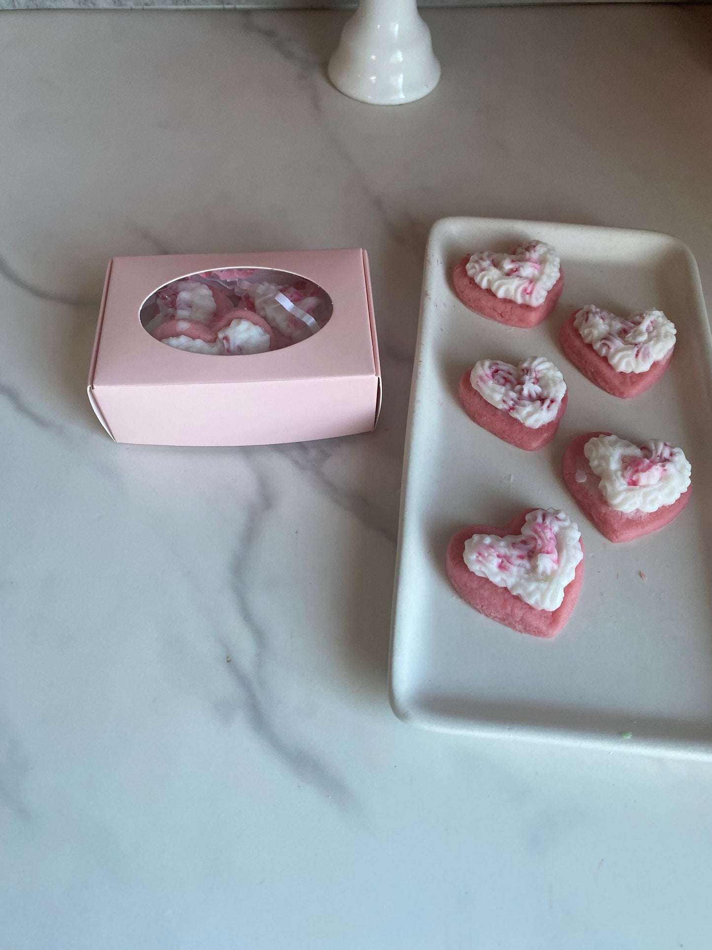 Heart Shaped Wax Melt Cookies