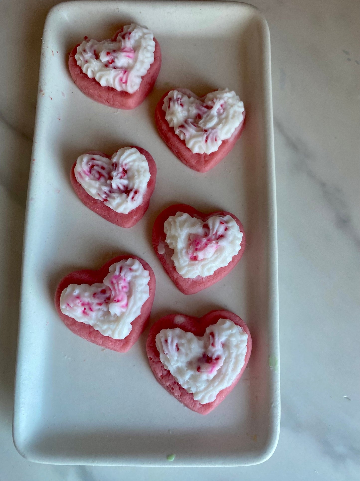 Heart Shaped Wax Melt Cookies