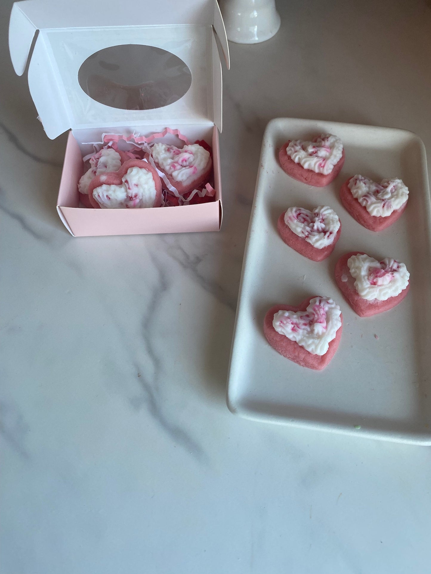 Heart Shaped Wax Melt Cookies