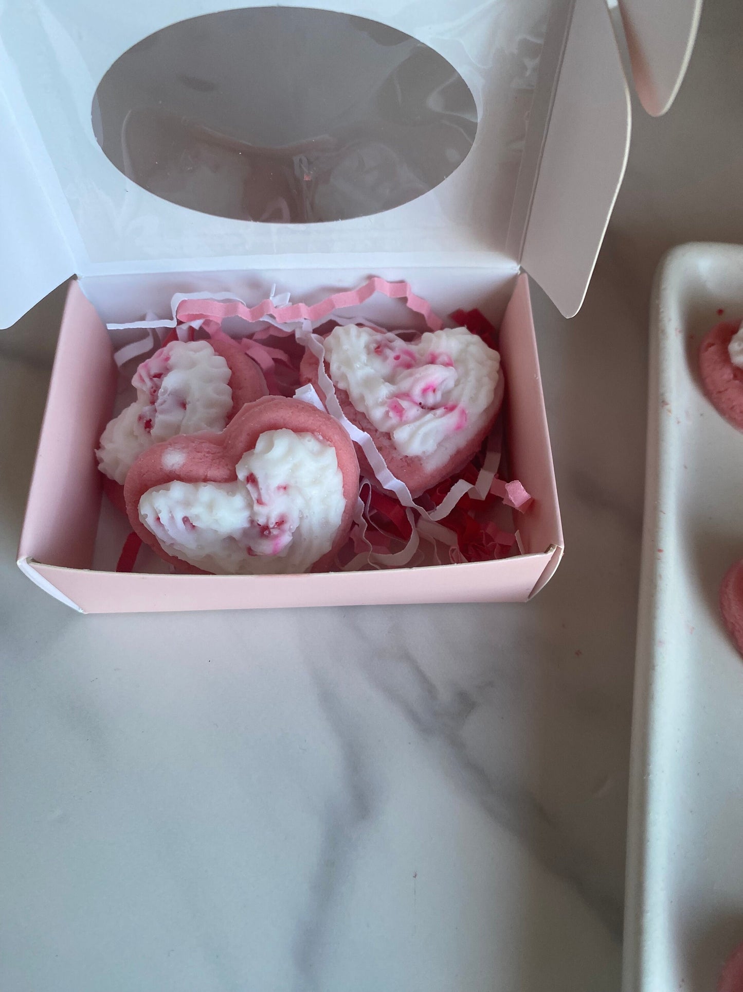 Heart Shaped Wax Melt Cookies