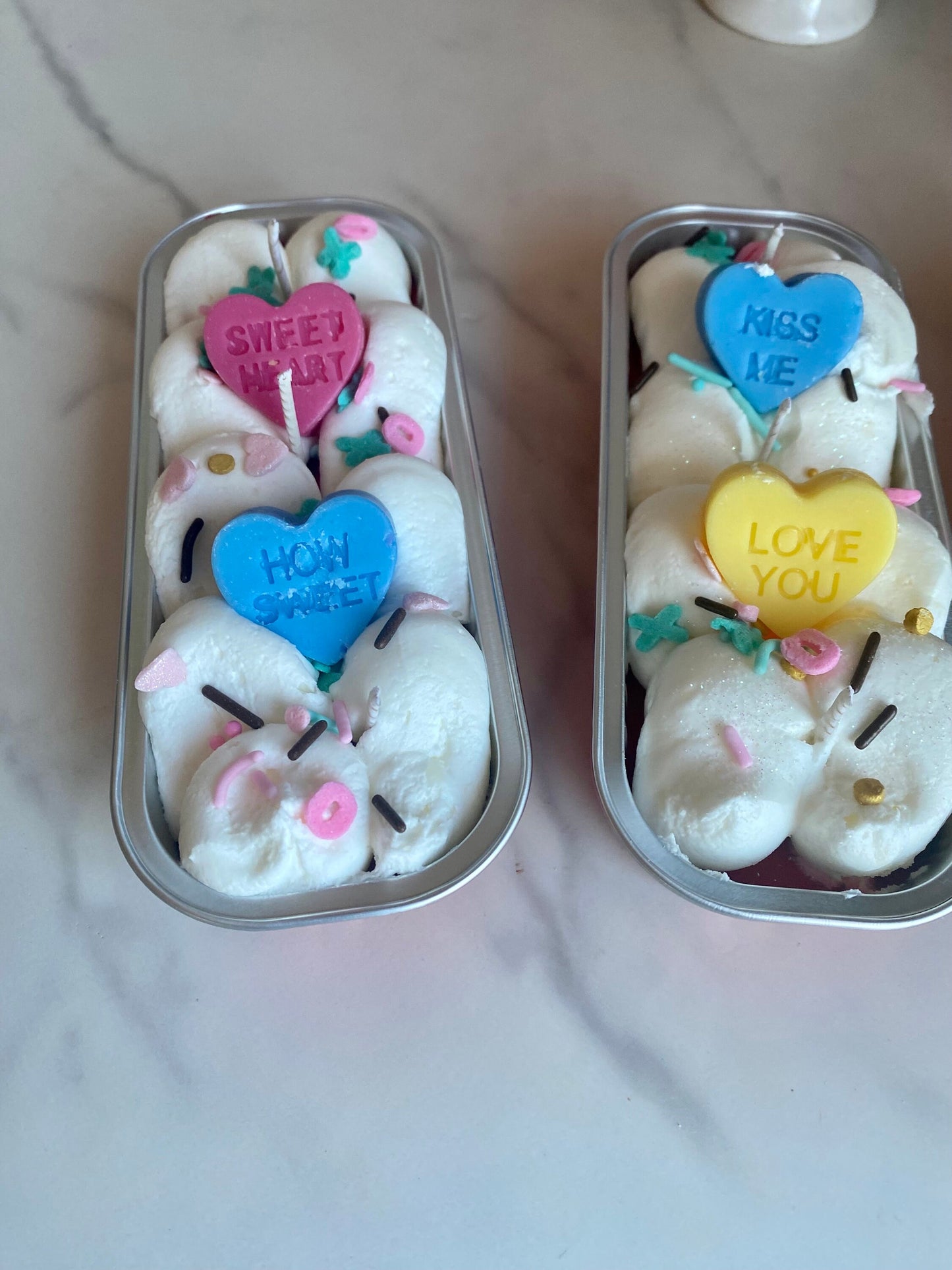 Conversation Hearts Dessert Soy Candle