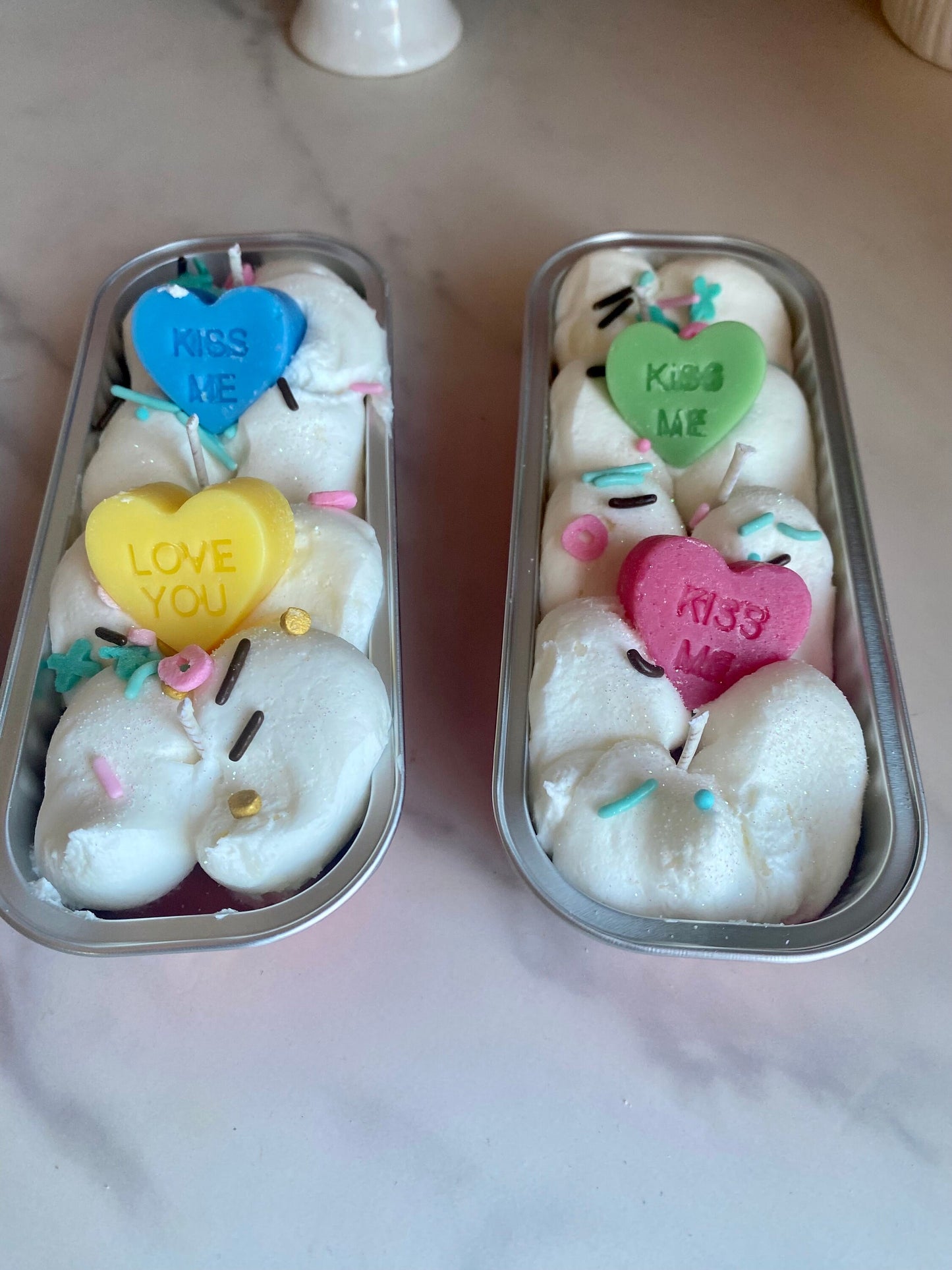 Conversation Hearts Dessert Soy Candle