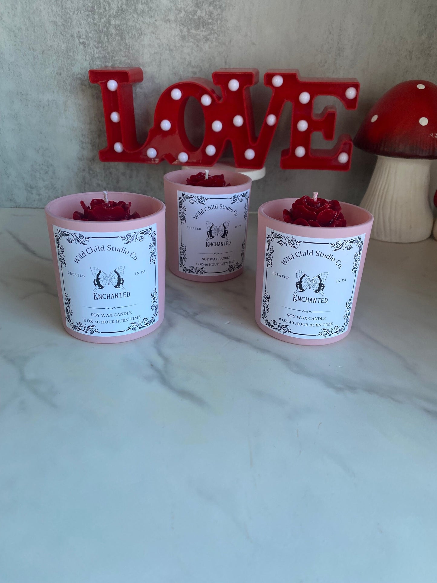 Enchanted Hand Poured Soy Candle 11 oz