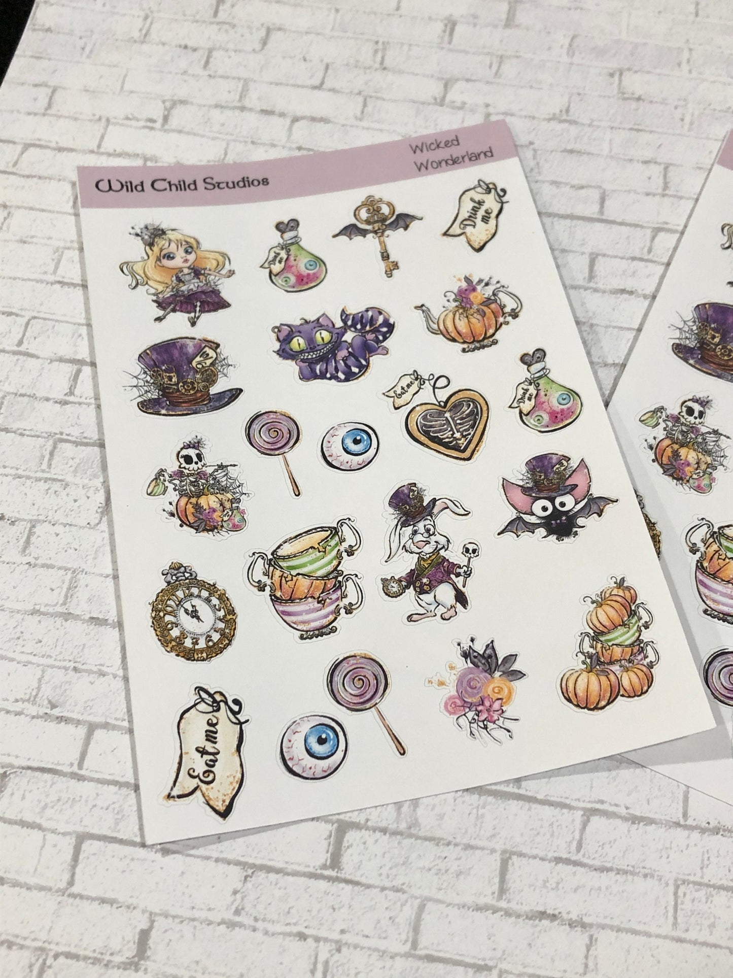 Wicked in Wonderland Planner Stickers