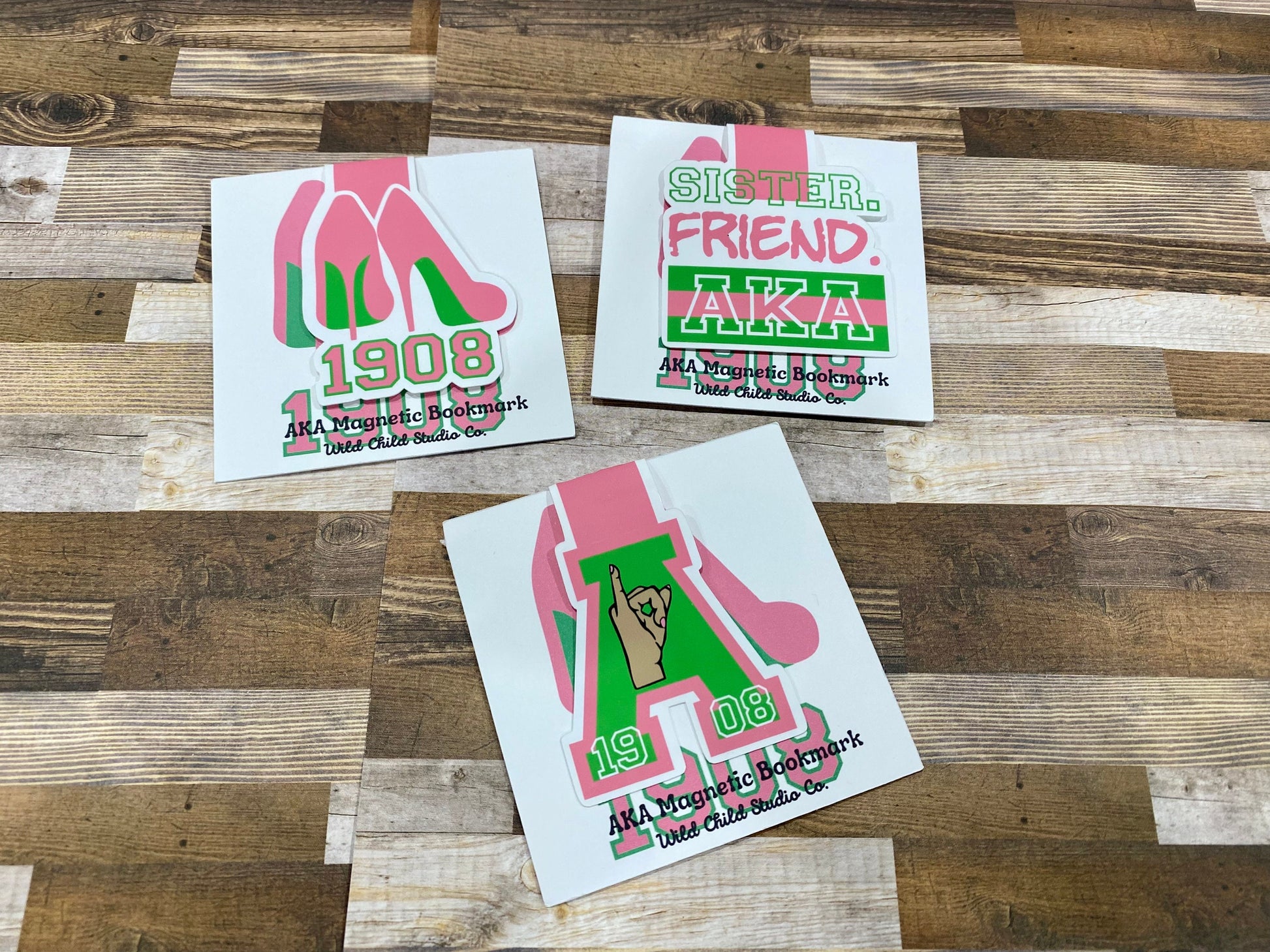 AKA Sorority Magnetic Bookmark