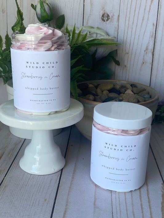Strawberries n Cream Whipped Body Butter