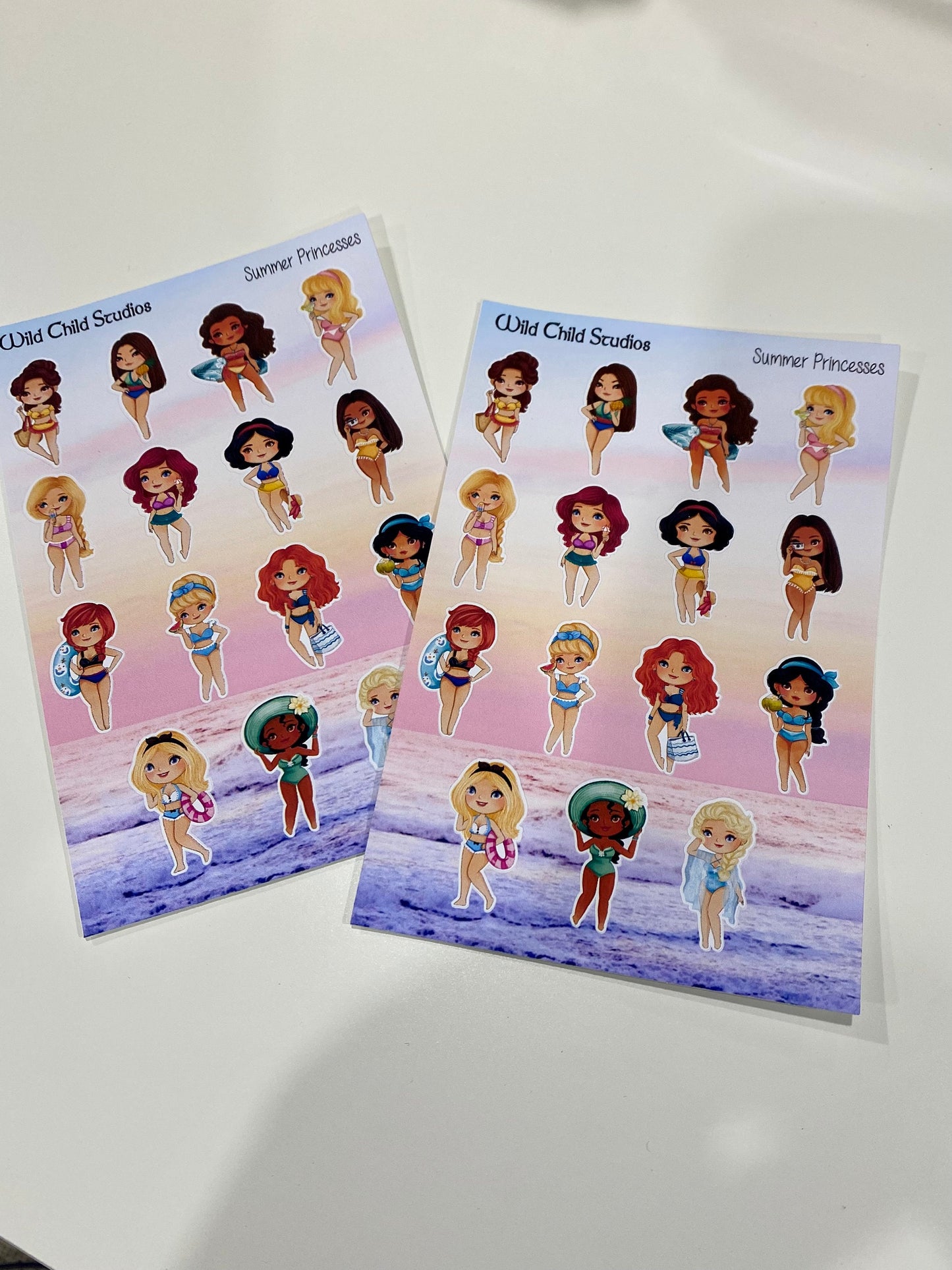 Summer Princess Planner Stickers