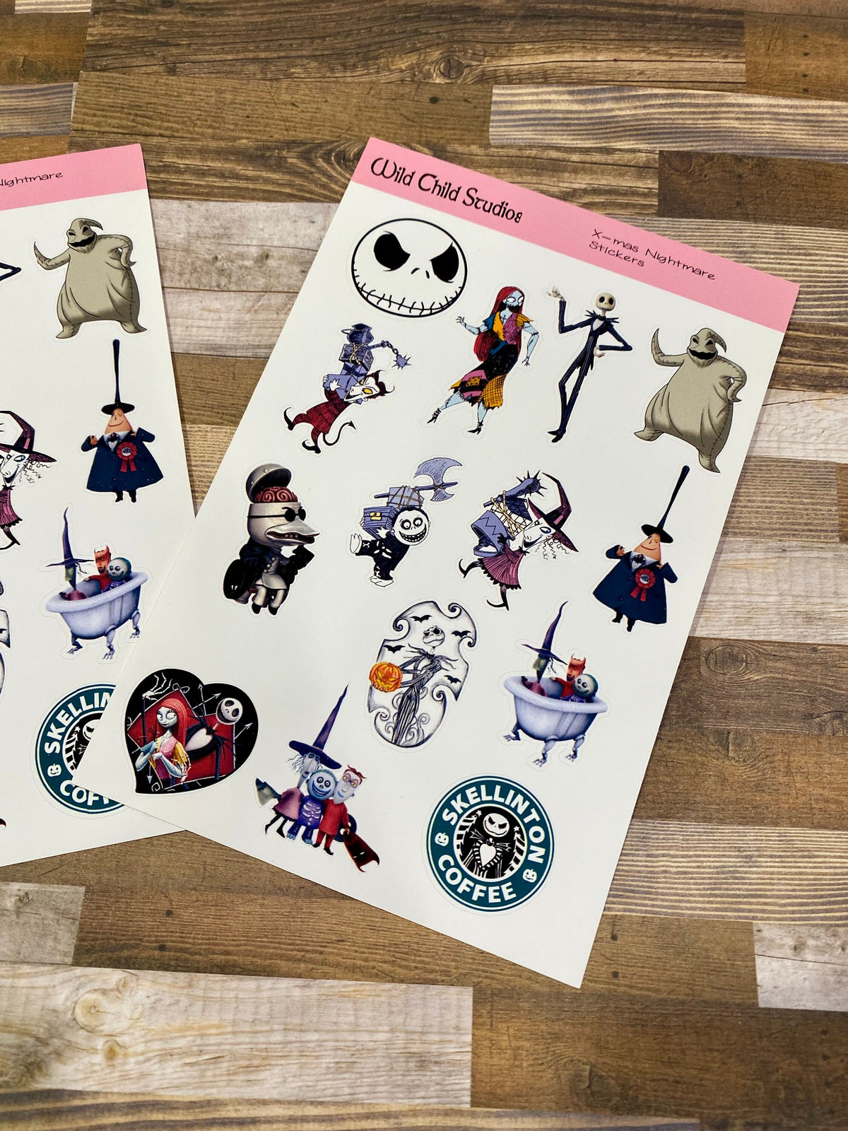 Christmas Nightmare planner sticker design 2 details