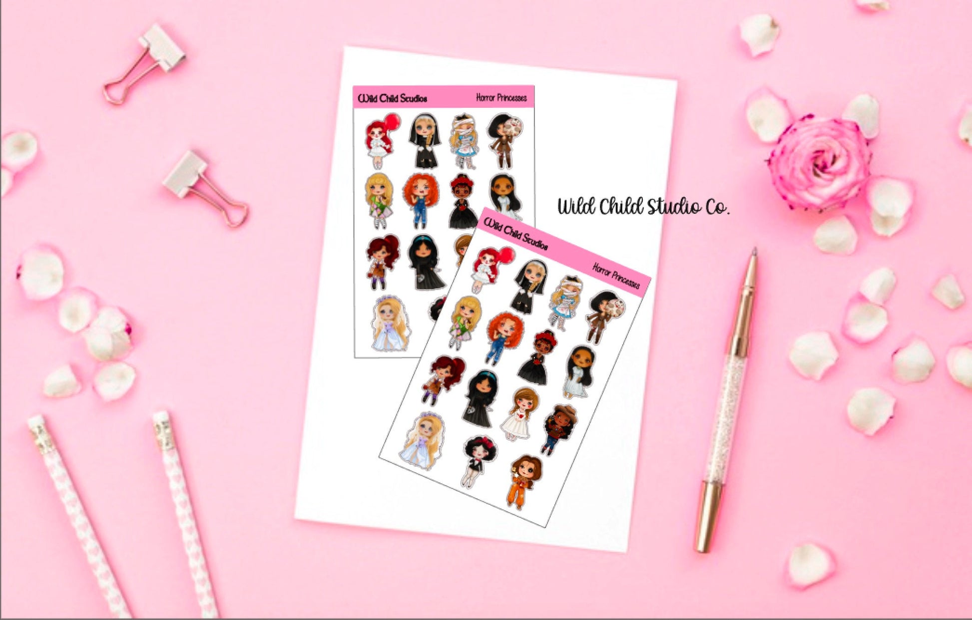 Horror Princess Planner Stickers