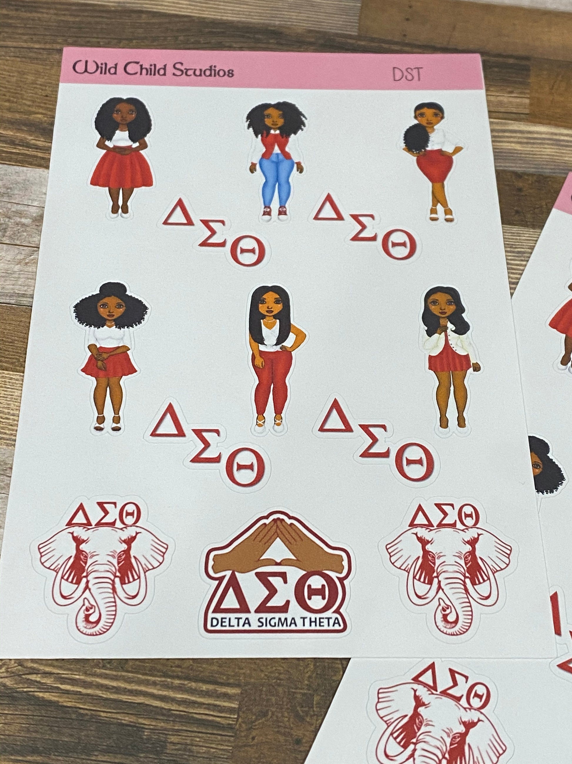 DST Sorority Planner Stickers/Delta Sigma Theta Stickers