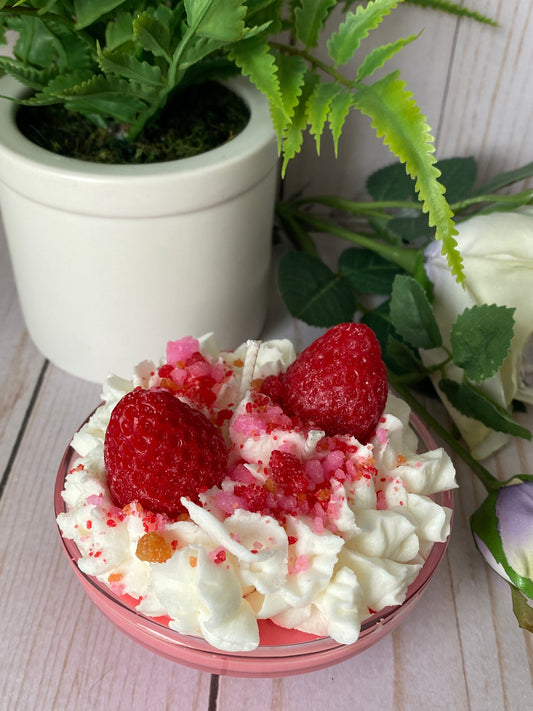 Strawberry Sundae Mini Candle