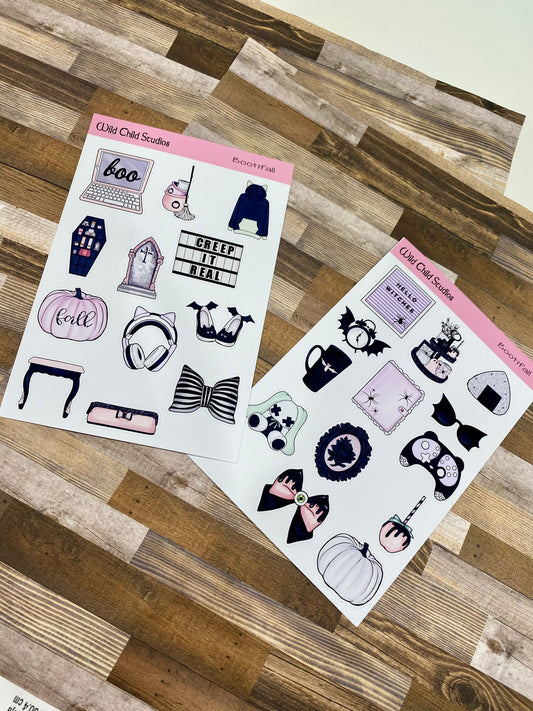 Pastel Goth Planner Stickers