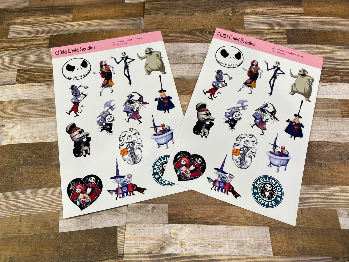 Christmas Nightmare planner sticker design 2