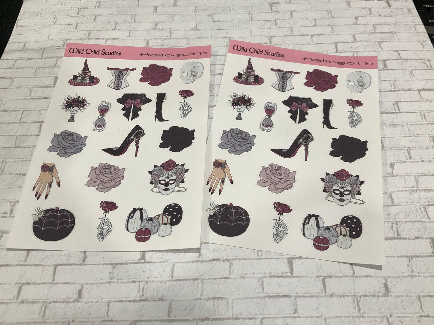 Goth Planner Stickers/Goth Stickers