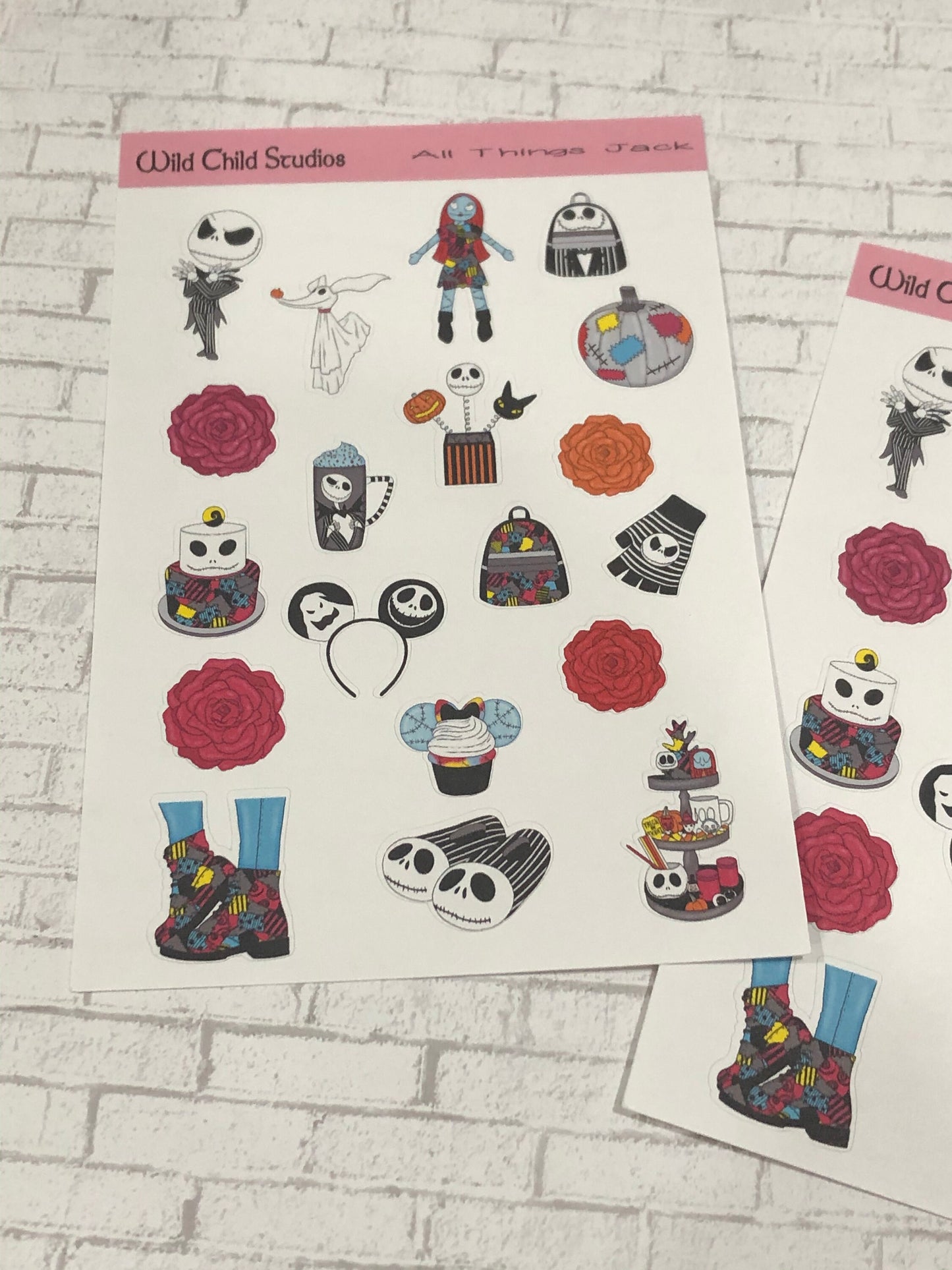 Christmas Nightmare Planner Stickers/Jack Skellington Stickers