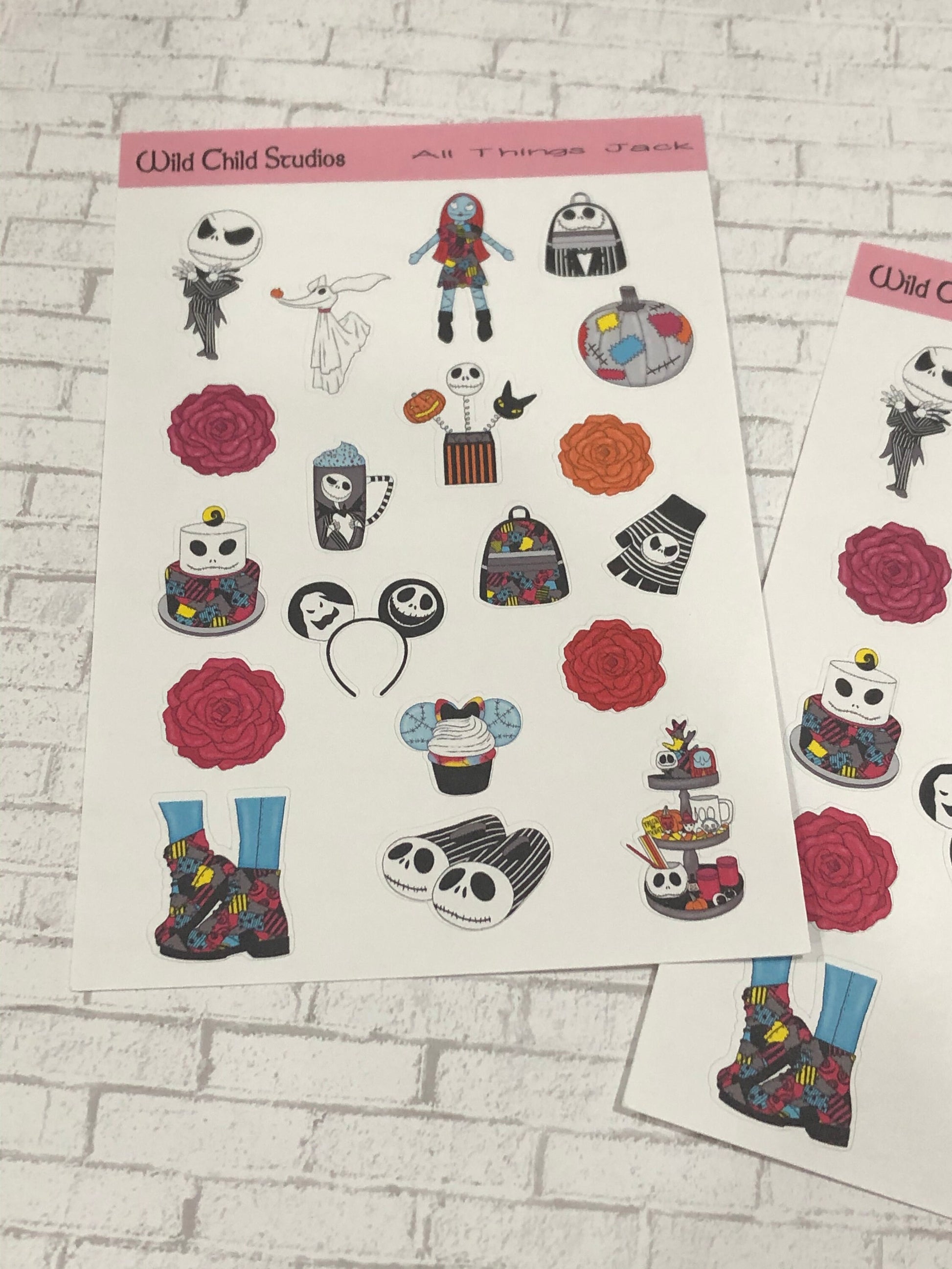 Christmas Nightmare Planner Stickers/Jack Skellington Stickers