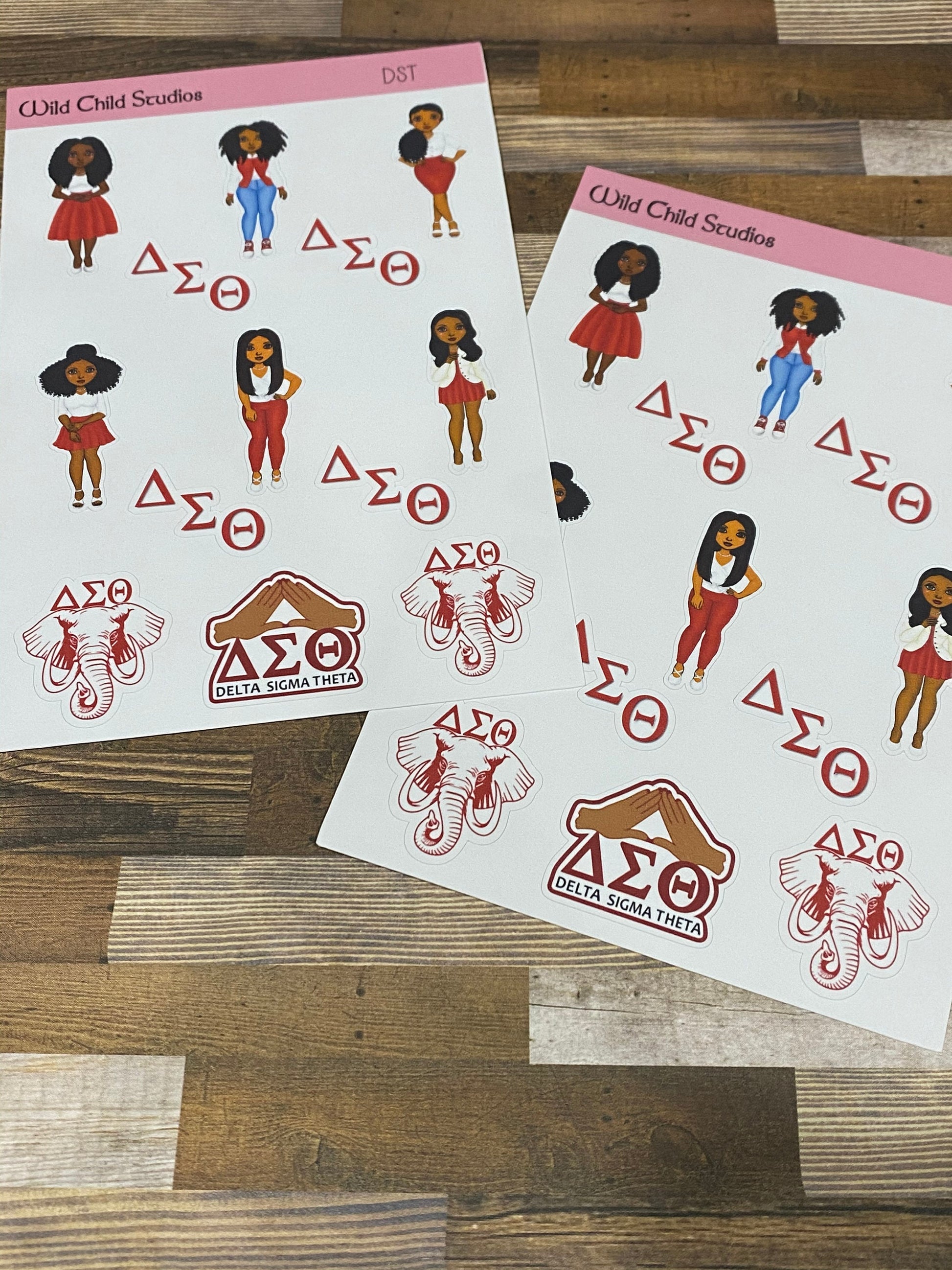 DST Sorority Planner Stickers/Delta Sigma Theta Stickers