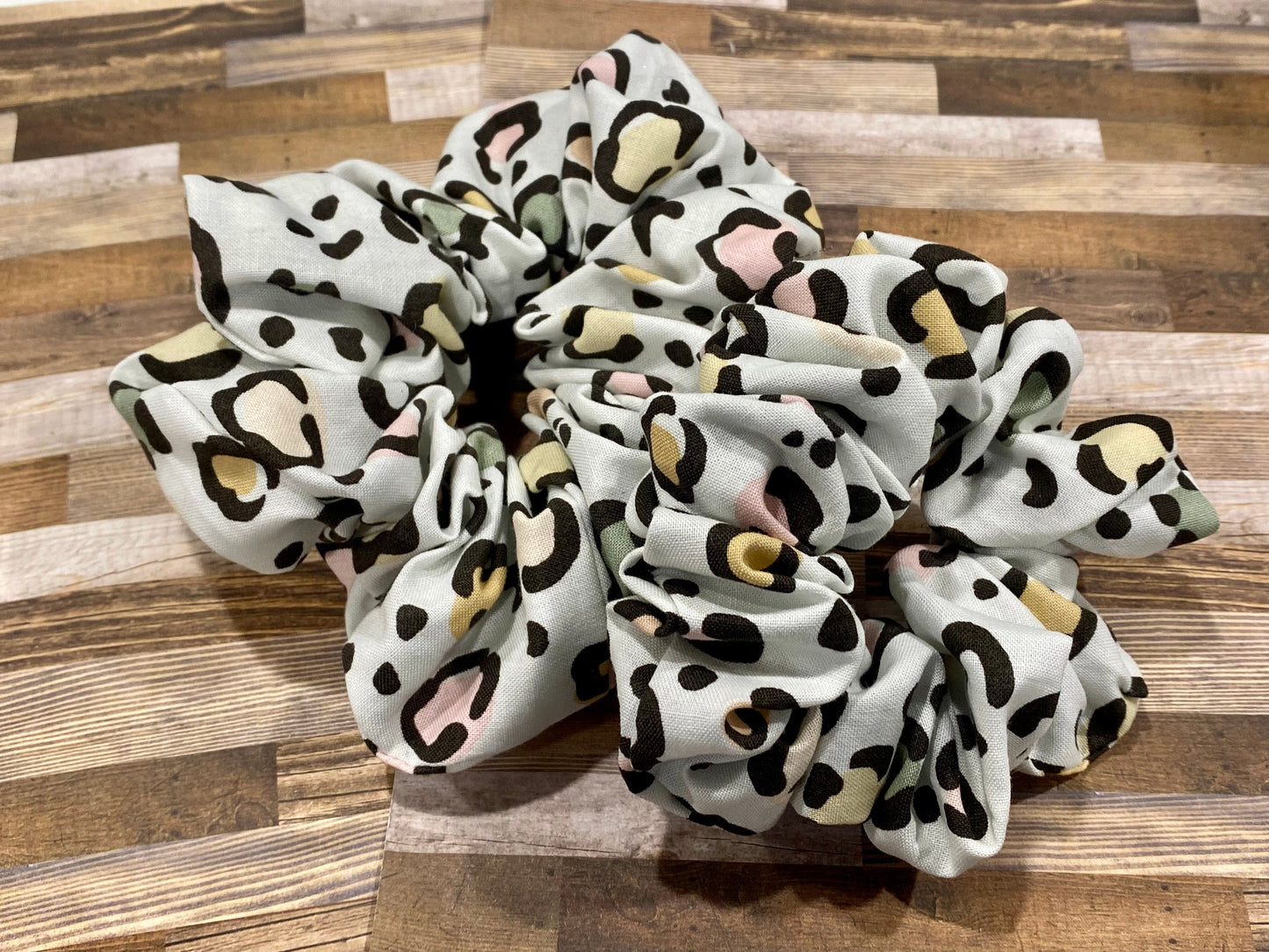 Cheetah Print Scrunchies/ Cheetah Hair Tie