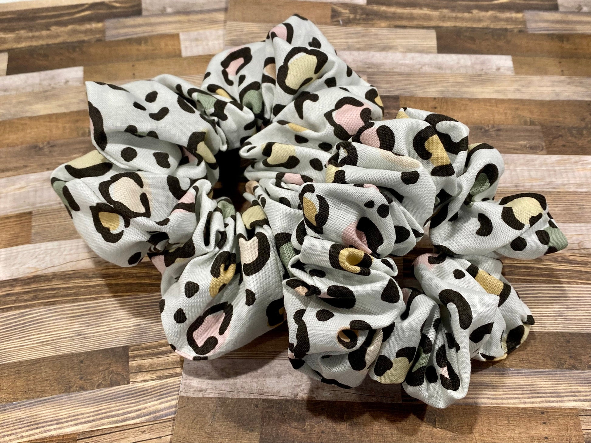 Cheetah Print Scrunchies/ Cheetah Hair Tie