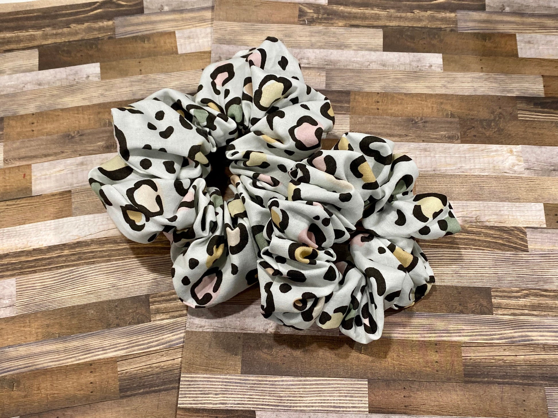Cheetah Print Scrunchies/ Cheetah Hair Tie