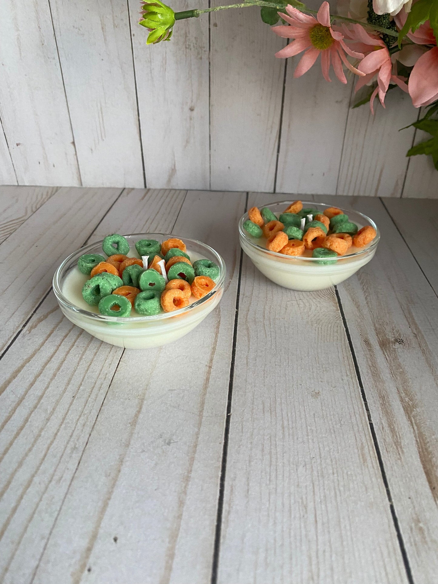 Apple Jack Inspired Cereal Mini Candle