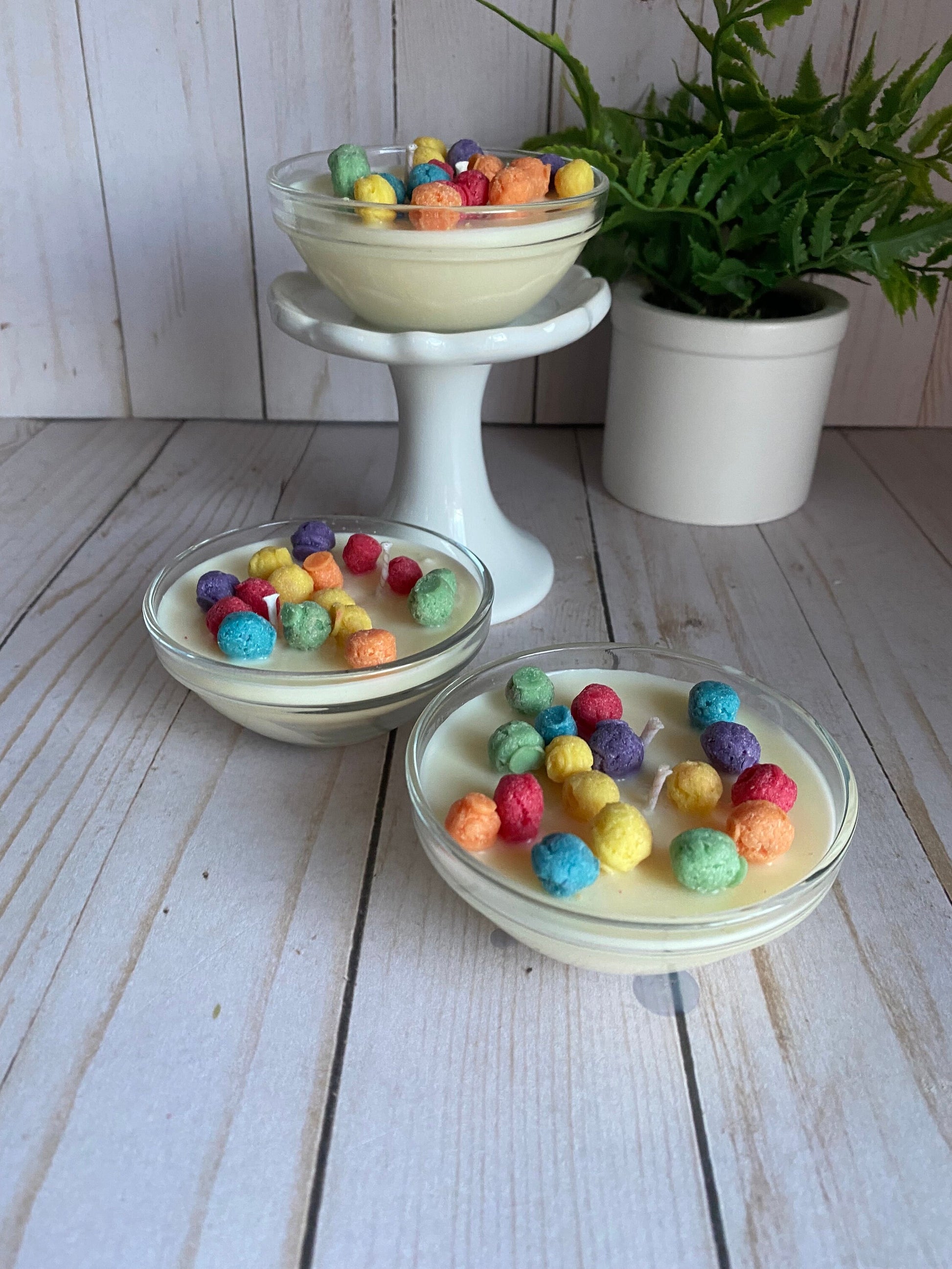 Trix Inspired Cereal Mini Candle