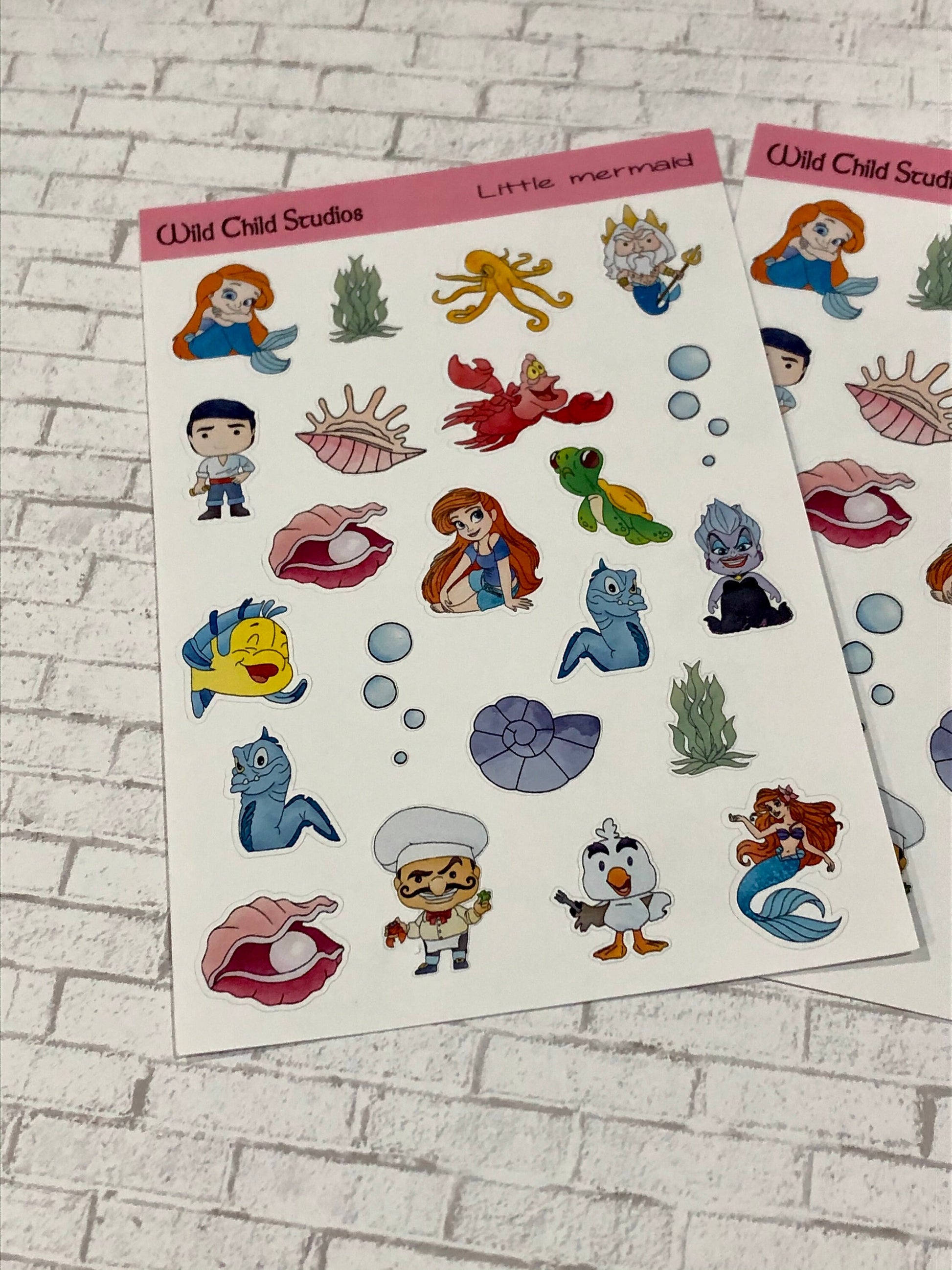 Little Mermaid Planner Stickers