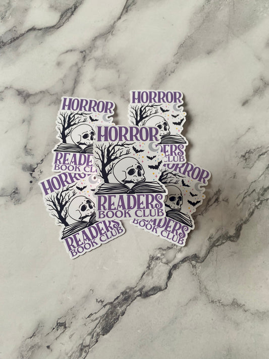 Bookish Horror Readers Book Club Sticker